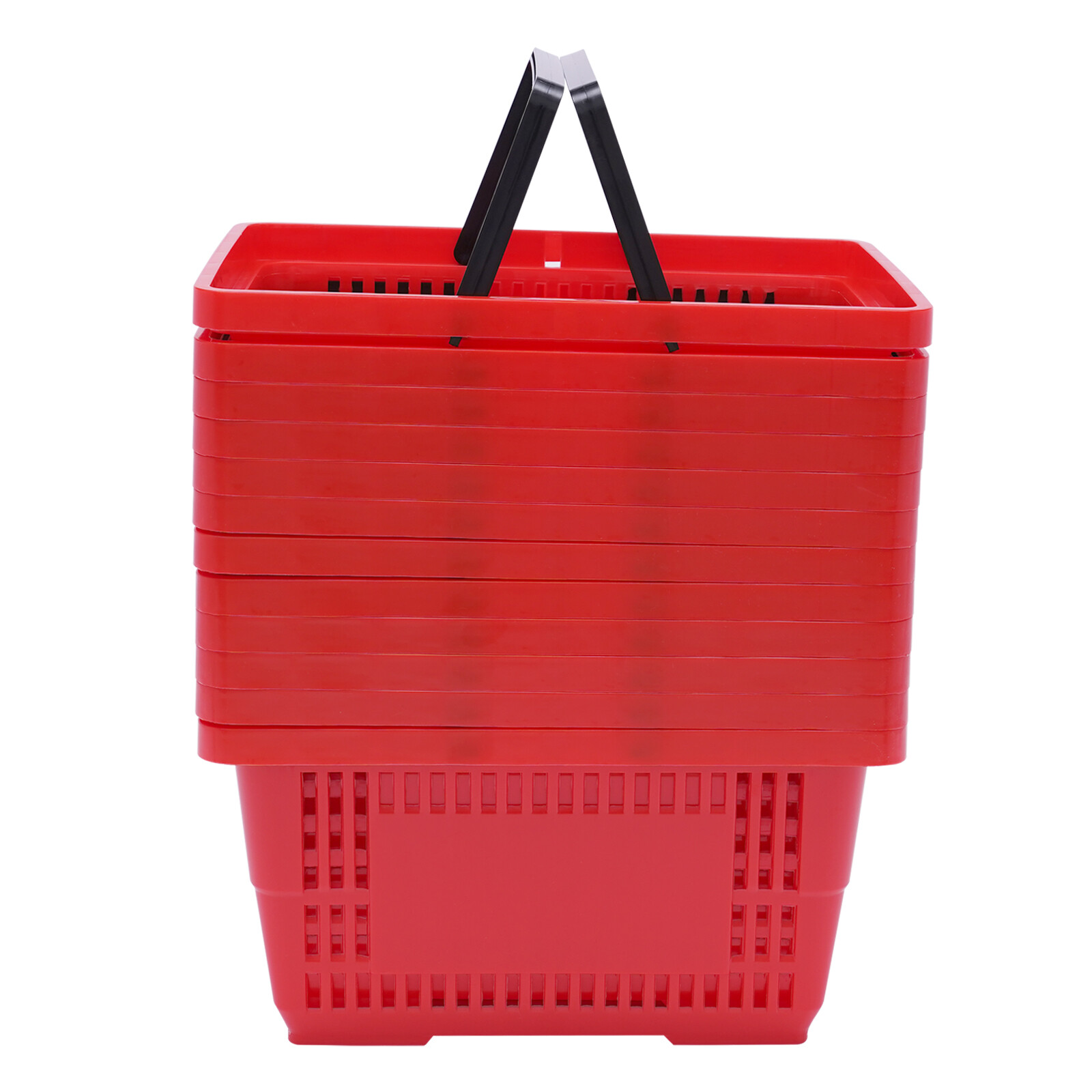 12 Handle Baskets Handheld Retail Store Shopping Grocery 18L 22lbs load-bearing