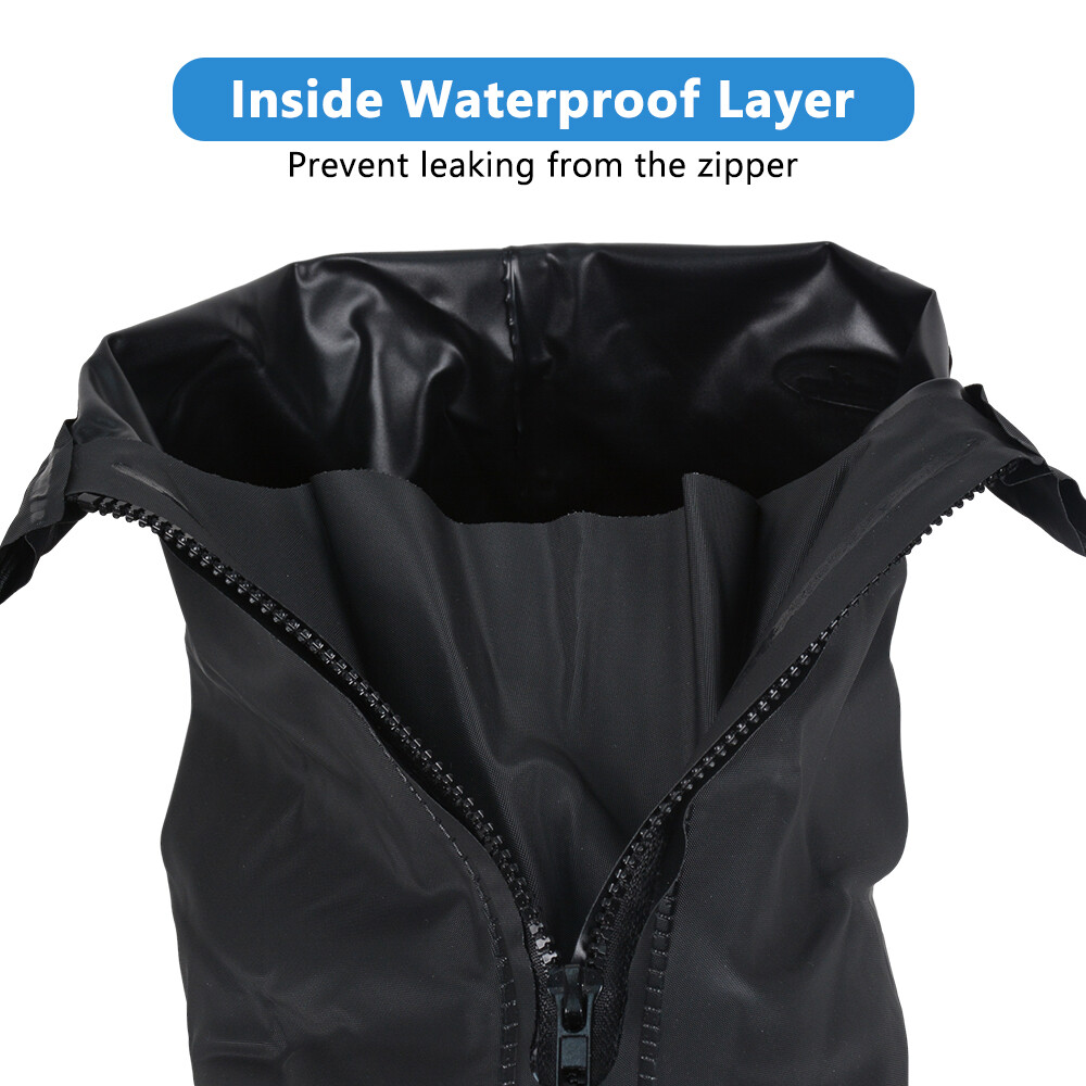 Reusable Waterproof Rain Shoe Covers Boot Non Slip Overshoe Zipper Men Women