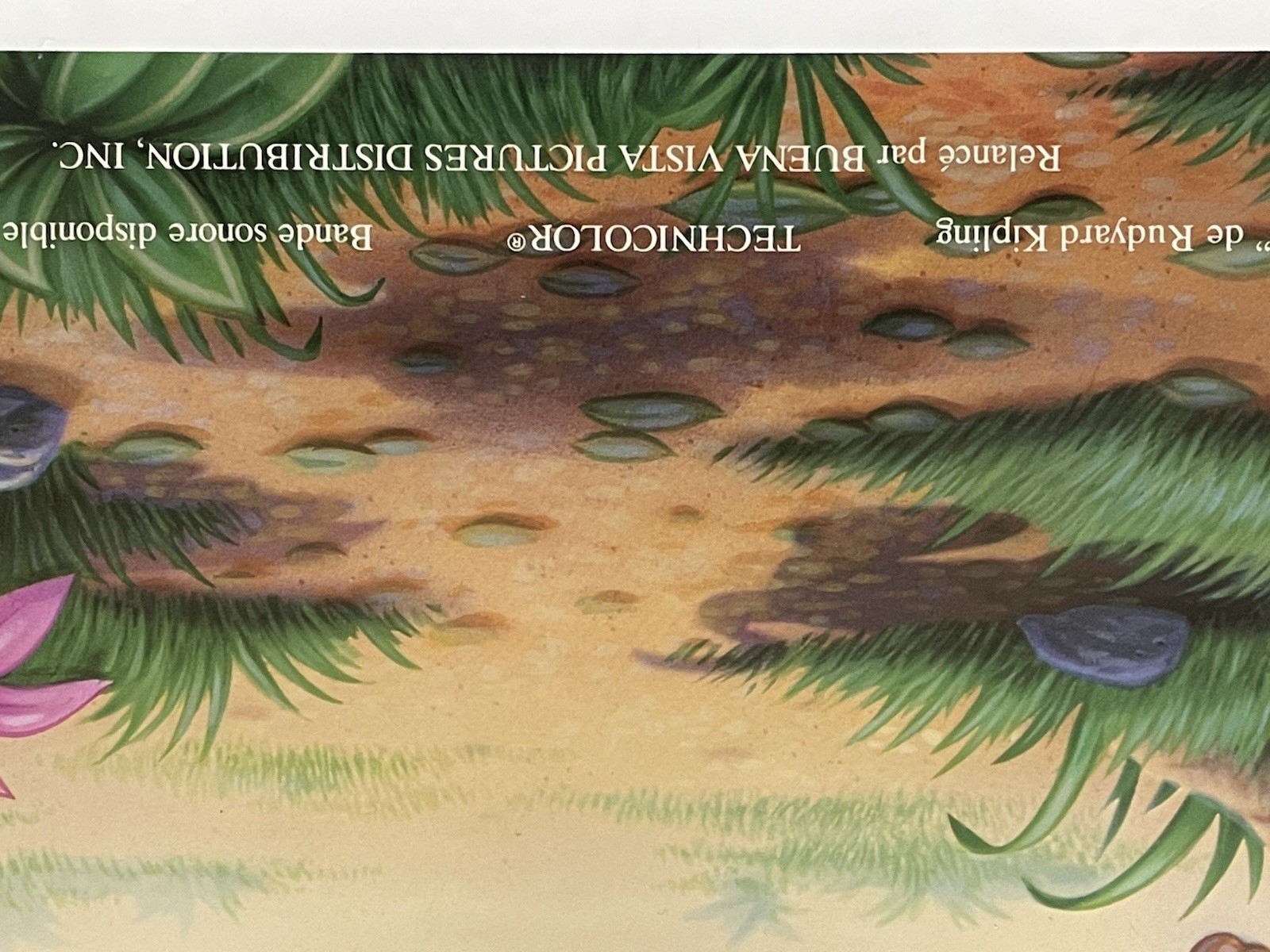 Disney THE JUNGLE BOOK French Original Movie Theater Poster 41”x 27”