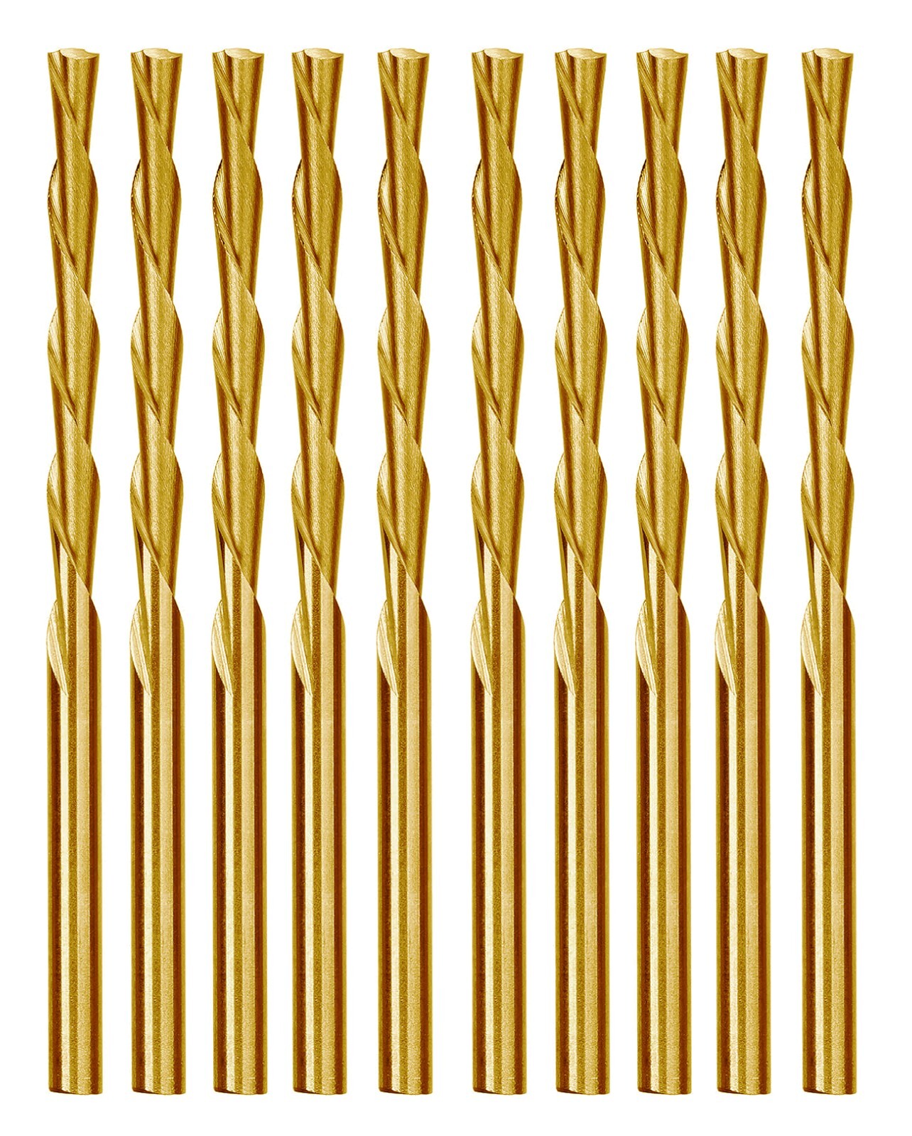 Drywall Cut out Bit 1/8" Sabre Point Cutout Bit Titanium Router Drill Bit -10Pcs