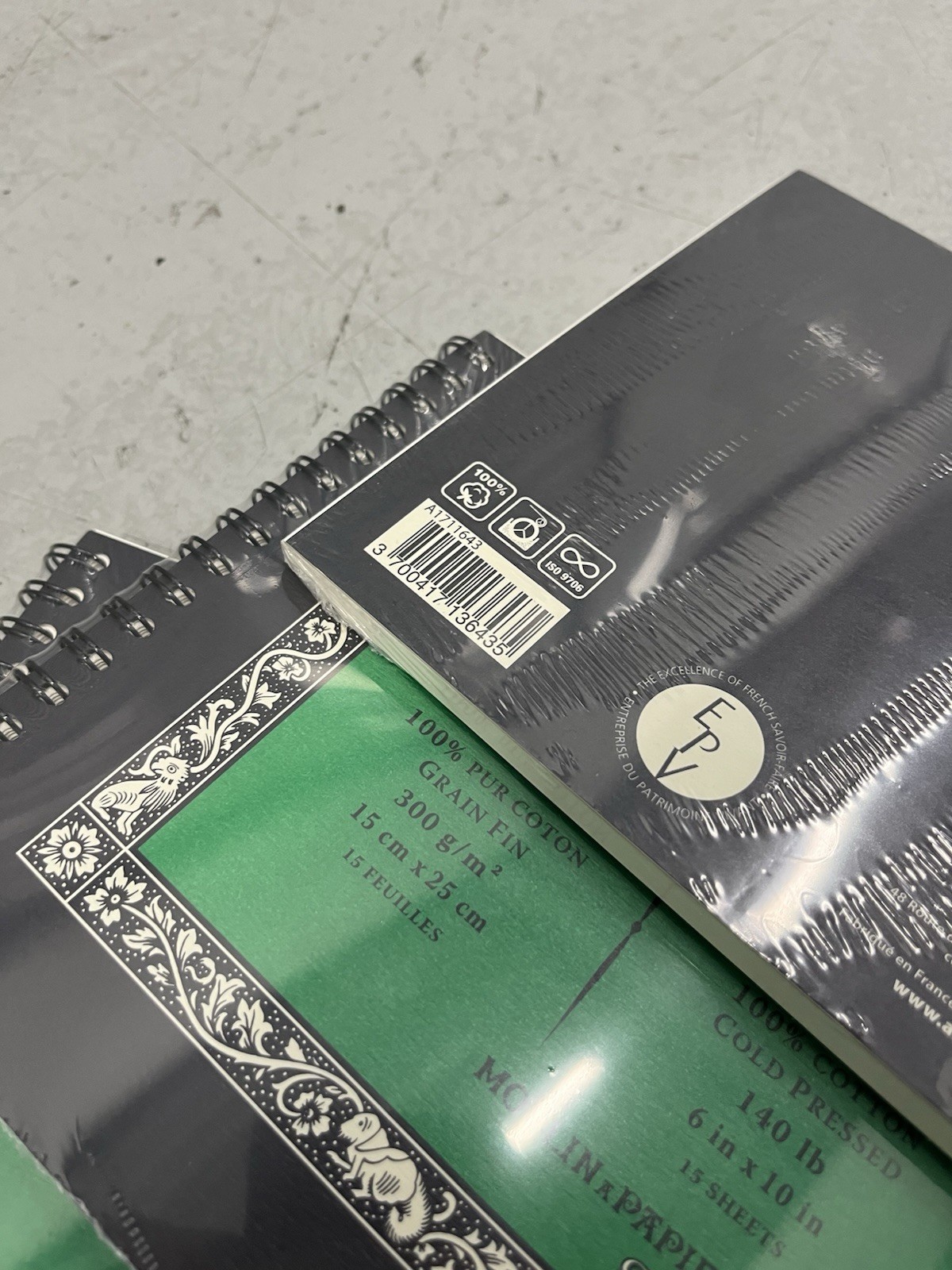 Lot Of 4 Arches Watercolor Travel Journal 6x10 100% Cotton Cold Pressed Paper