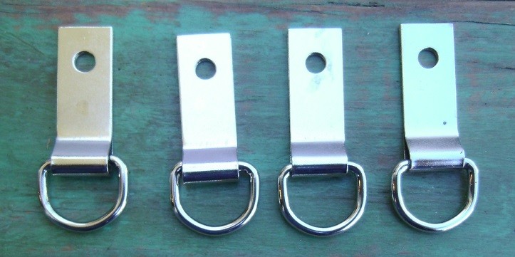 4 Saddle Concho Clip & Dee 5/8" D Ring / 1 1/2" Clip Saddle Strings Saddle Tack