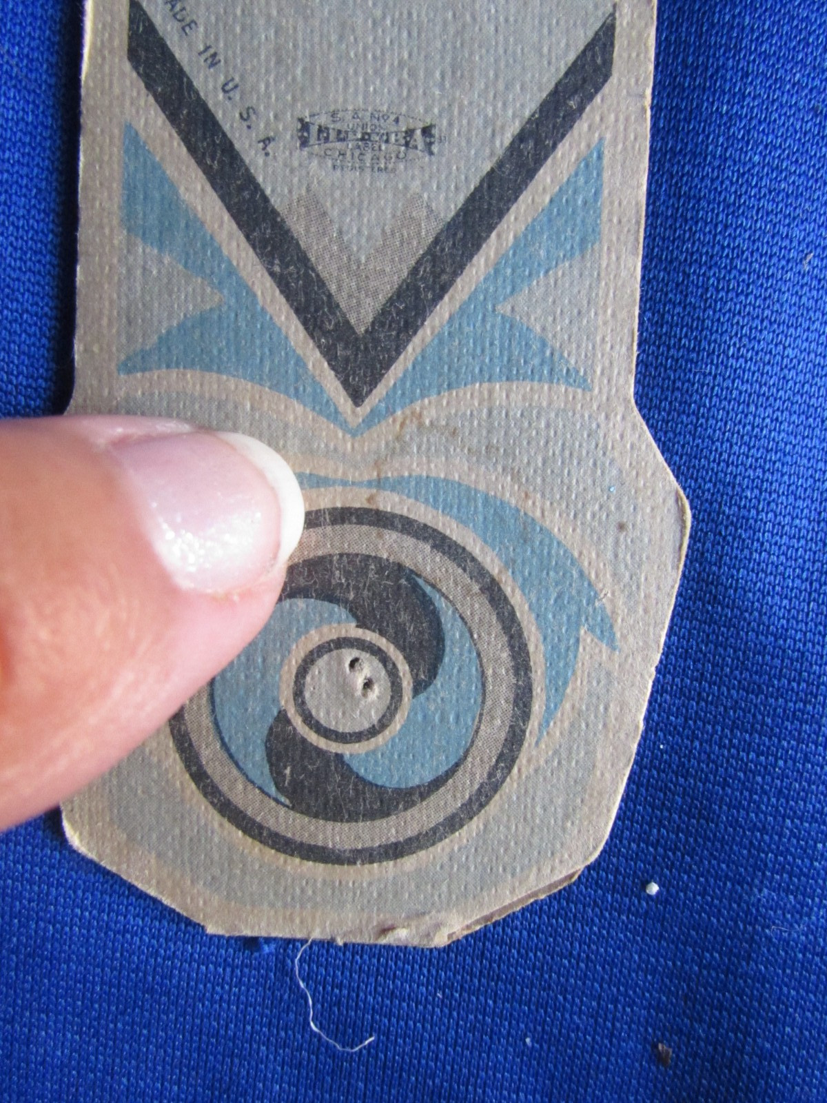 Antique 1920s Advertising Hand Fan Beauty Queen Chicago Store