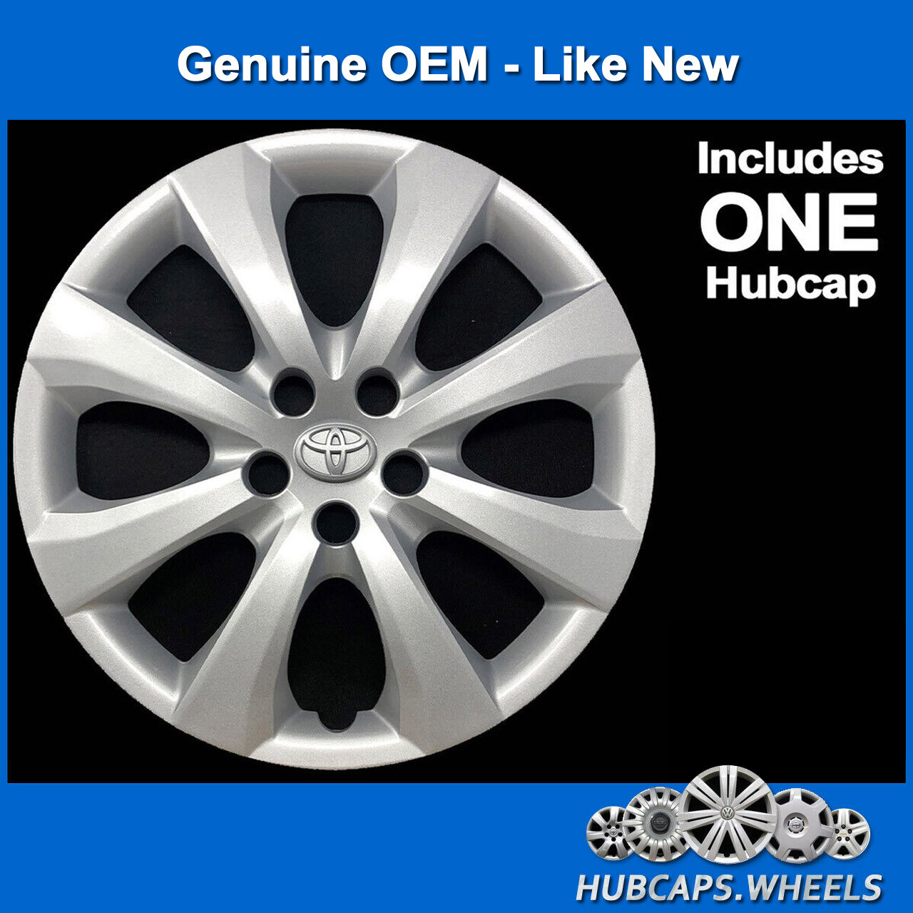 Hubcap for Toyota Corolla 2020-2024 - OEM Factory 16-inch Wheel Cover 61191