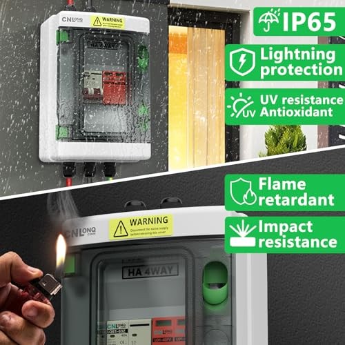 Solar Disconnect Switch 40 Amp DC 500V Circuit Breaker with 500V 40A 1in 1out