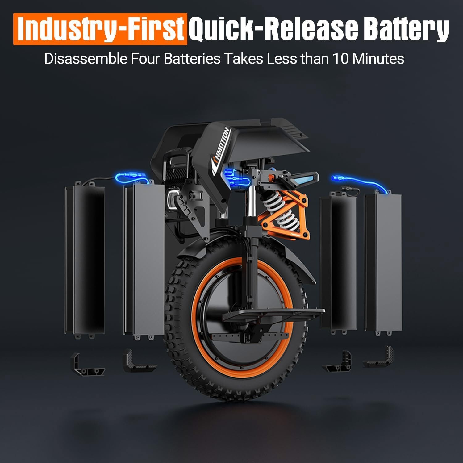 INMOTION Adventure Electric Unicycle for Adult V14 50S 2400Wh/134V Battery