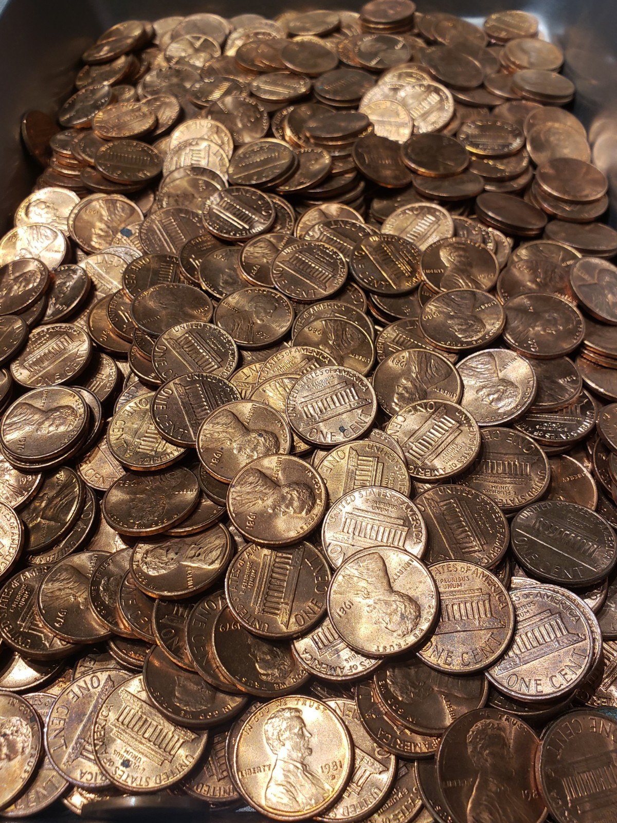 4lbs Copper Pennies EXCELLENT CONDITION