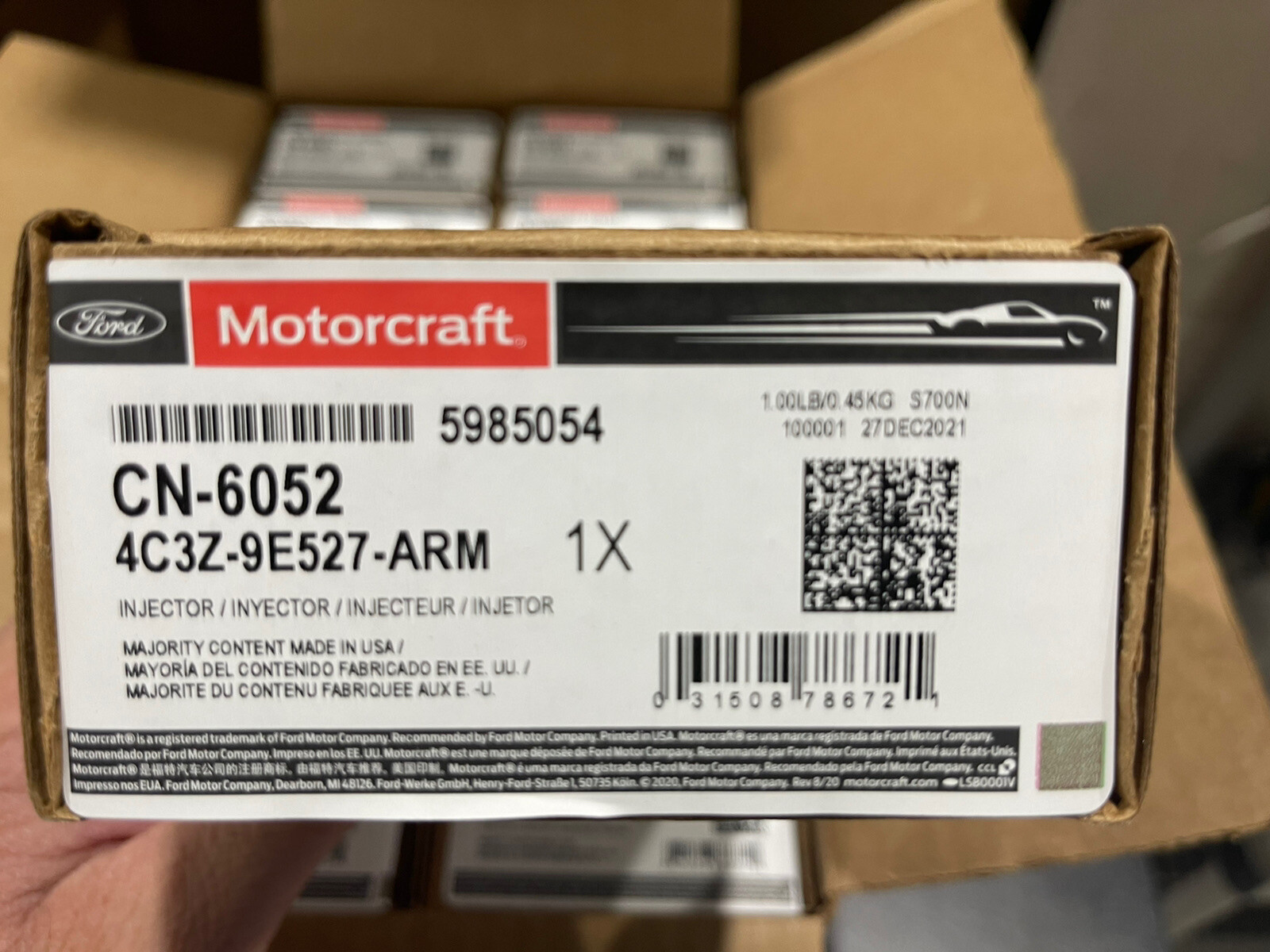 REMANUFACTURED FORD MOTORCRAFT INJECTOR 2003 - 2007 6.0 DIESEL 4C3Z-9E527-ARM