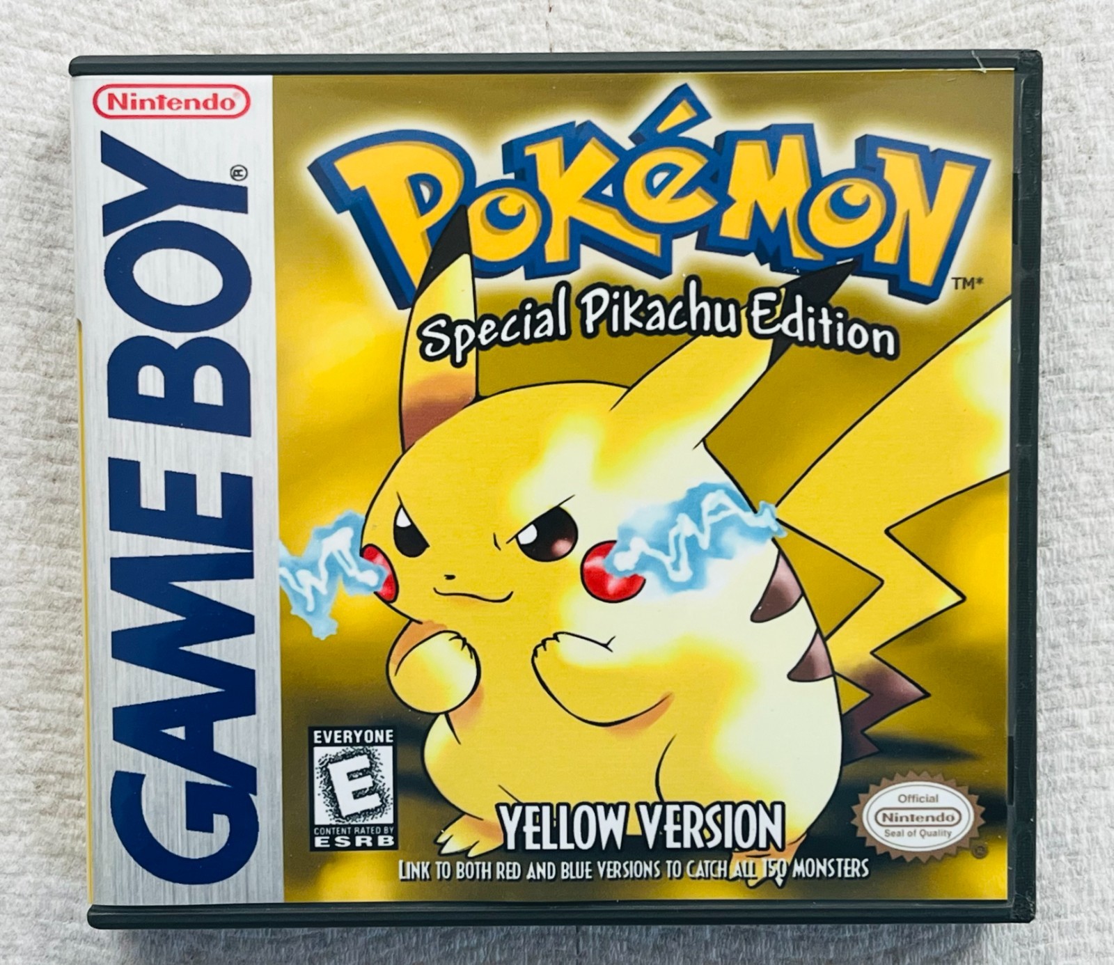 Pokemon Red, Bue, Yellow CASE ONLY 3 Pack Game Boy Box Pokémon Nintendo DS Sized