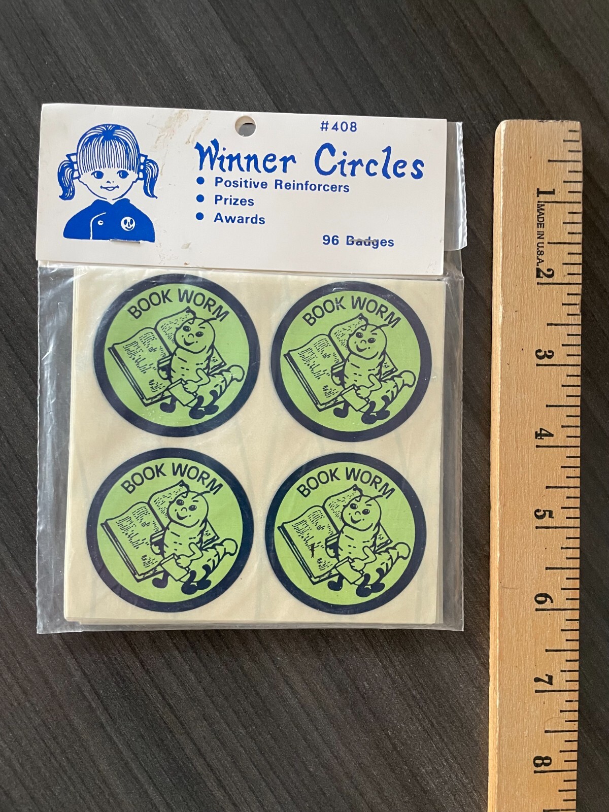 Vintage 1971 Sealed Set 96 Badges by Winner Circles #408 positive reinforcers