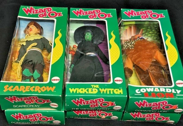 Vintage MEGO FIGURES 1974 WIZARD OF OZ Lot of (6) ORIGINAL BOXES UNUSED DOLLS