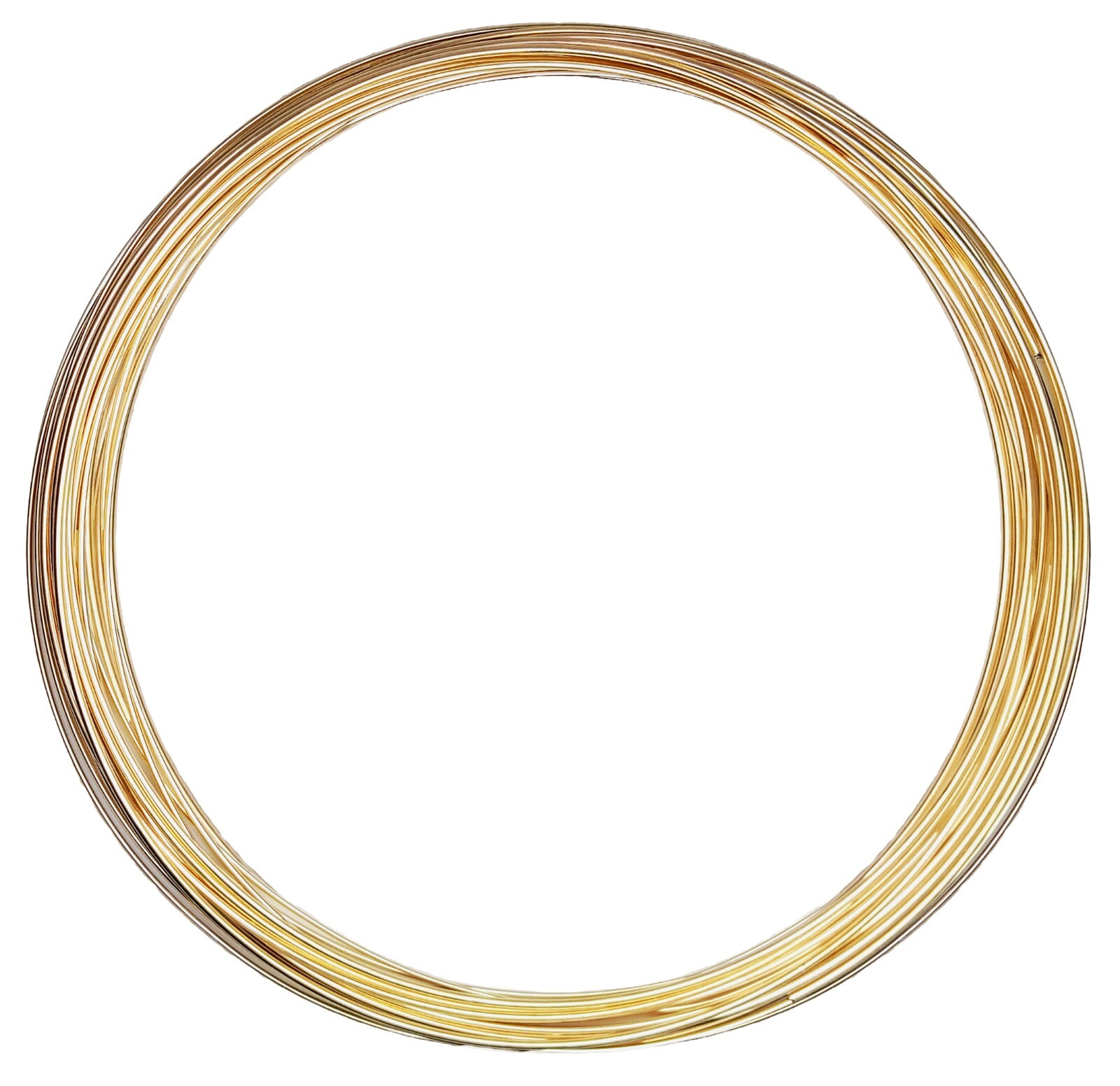 14/20 Yellow Gold-Filled Wire | Round | Half Hard | 10-30 Gauge | 1-10 ft | USA