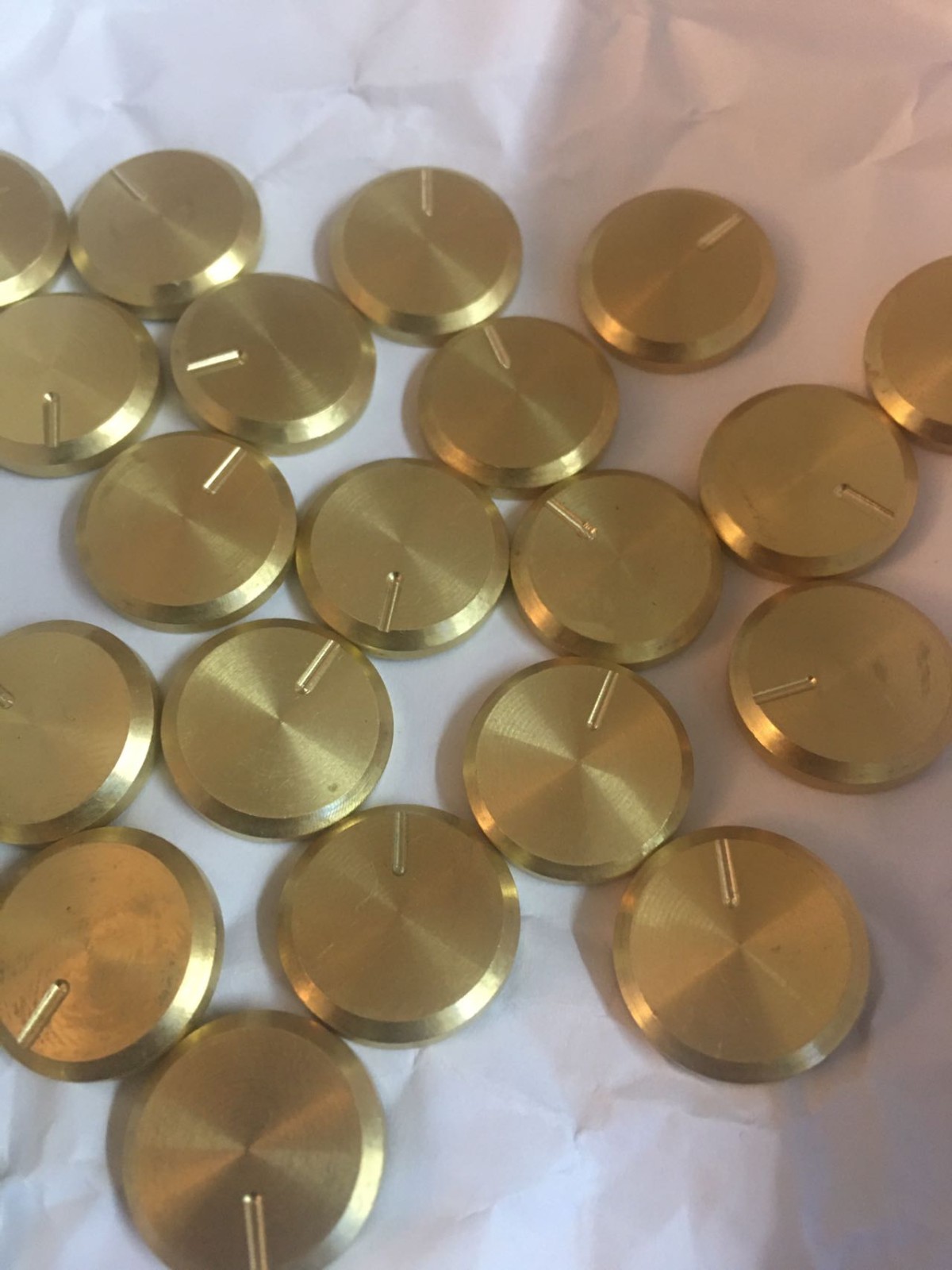 FISHER tube amplifier Knob Brass Cap – Custom Made