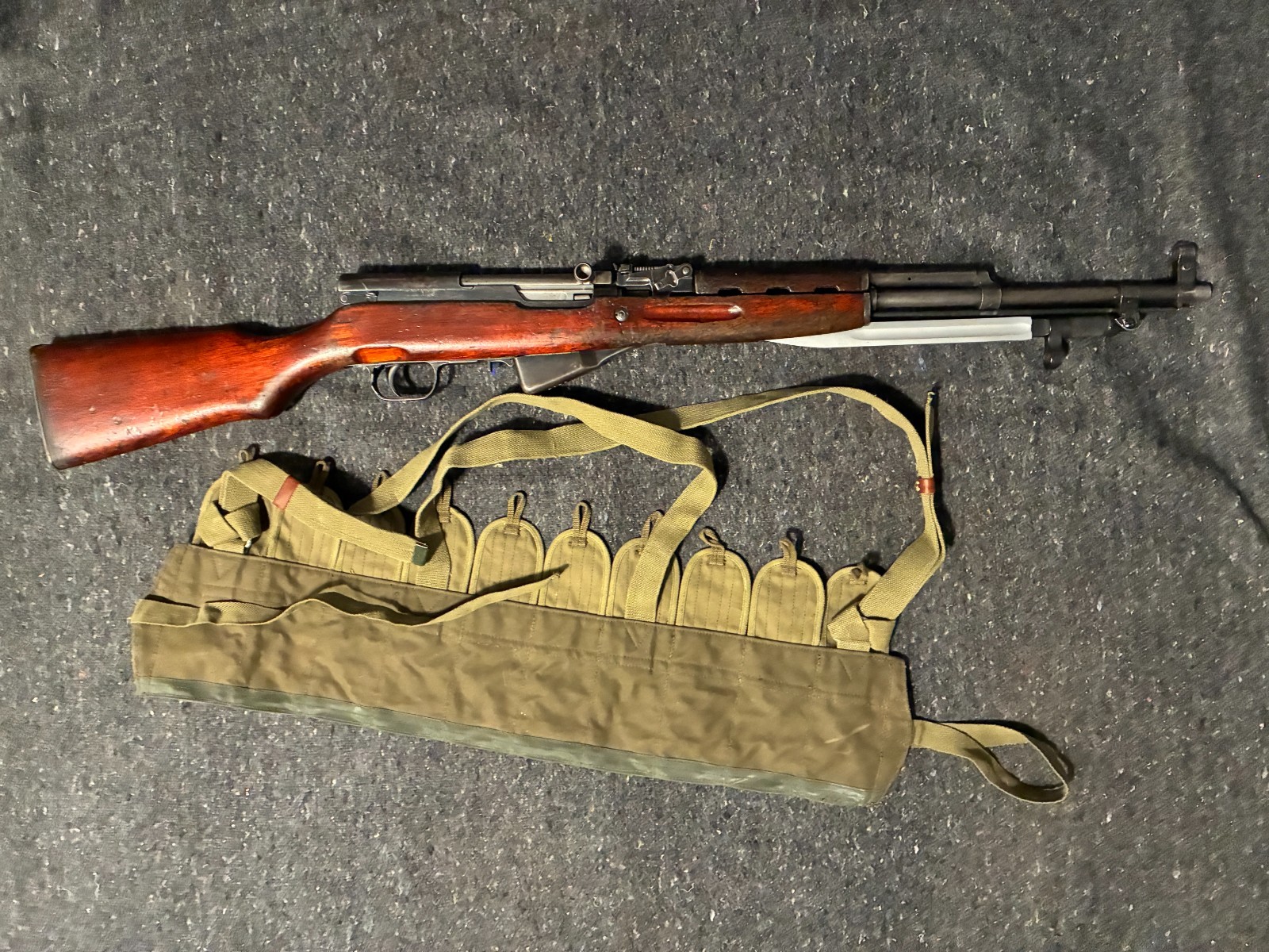 Original Surplus Chinese Army Type 56 SKS 7.62x39 Chest Rig Ammo Pouch