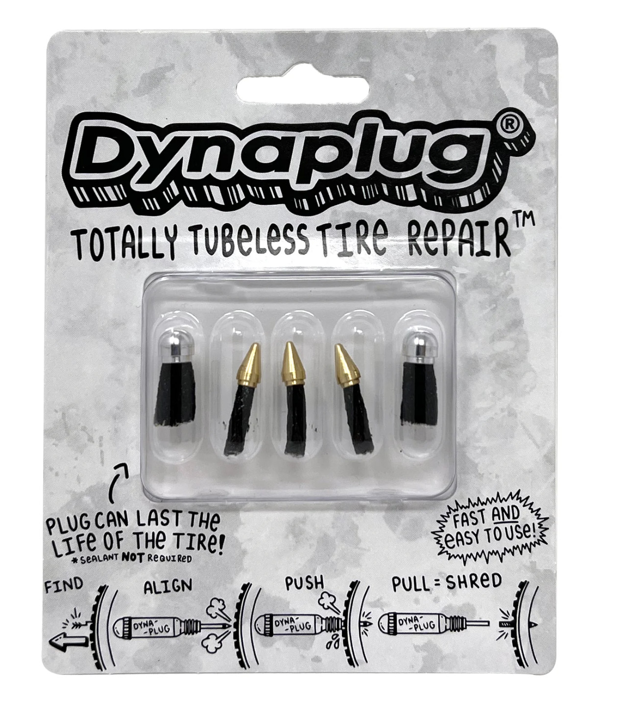 Dynaplug® Combo Plug Pack - 3 Standard Repair Plugs and 2 Megaplugs