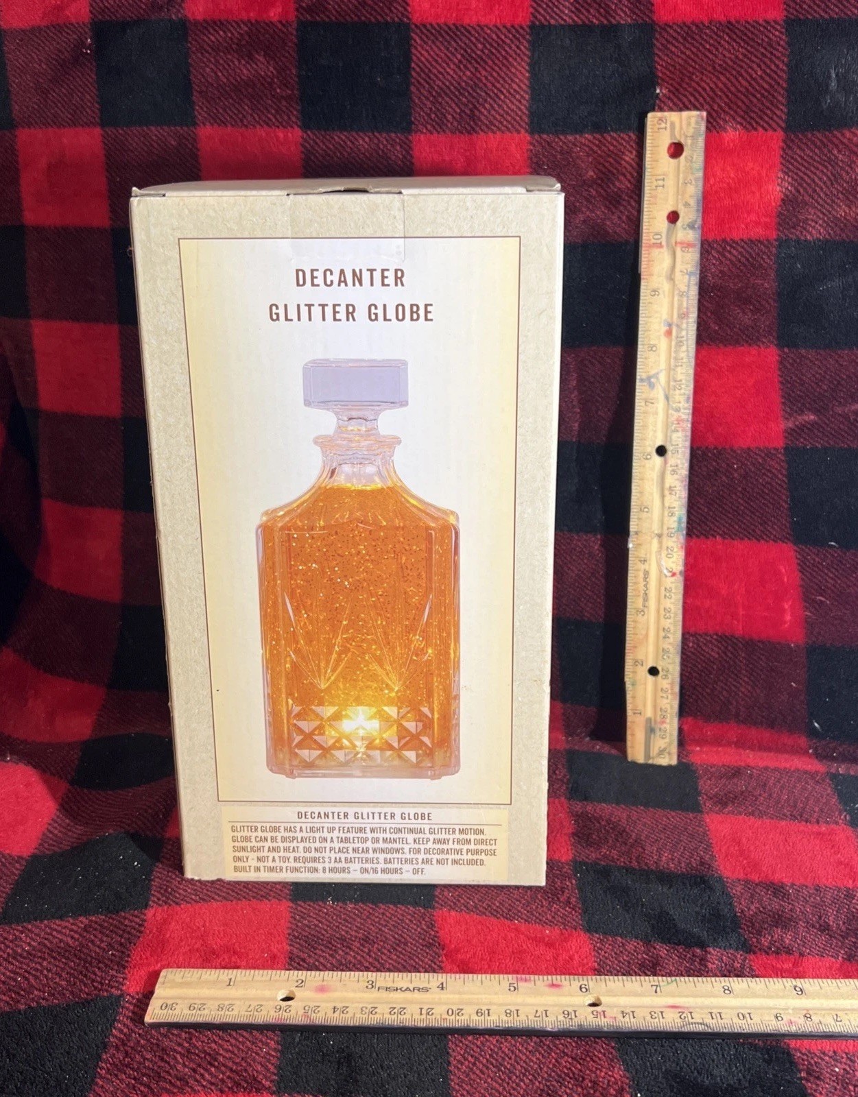 [NEW in BOX/Cracker Barrel Exclusive Bourbon Decanter Globe]