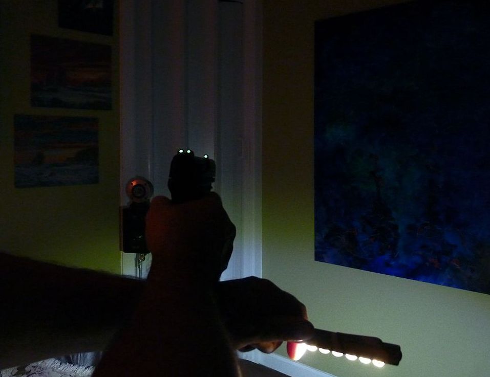 Glow-On BLUE Glow Paint For Gun Sights, Fishing Lures, 2.3 ml Vial, Bright!