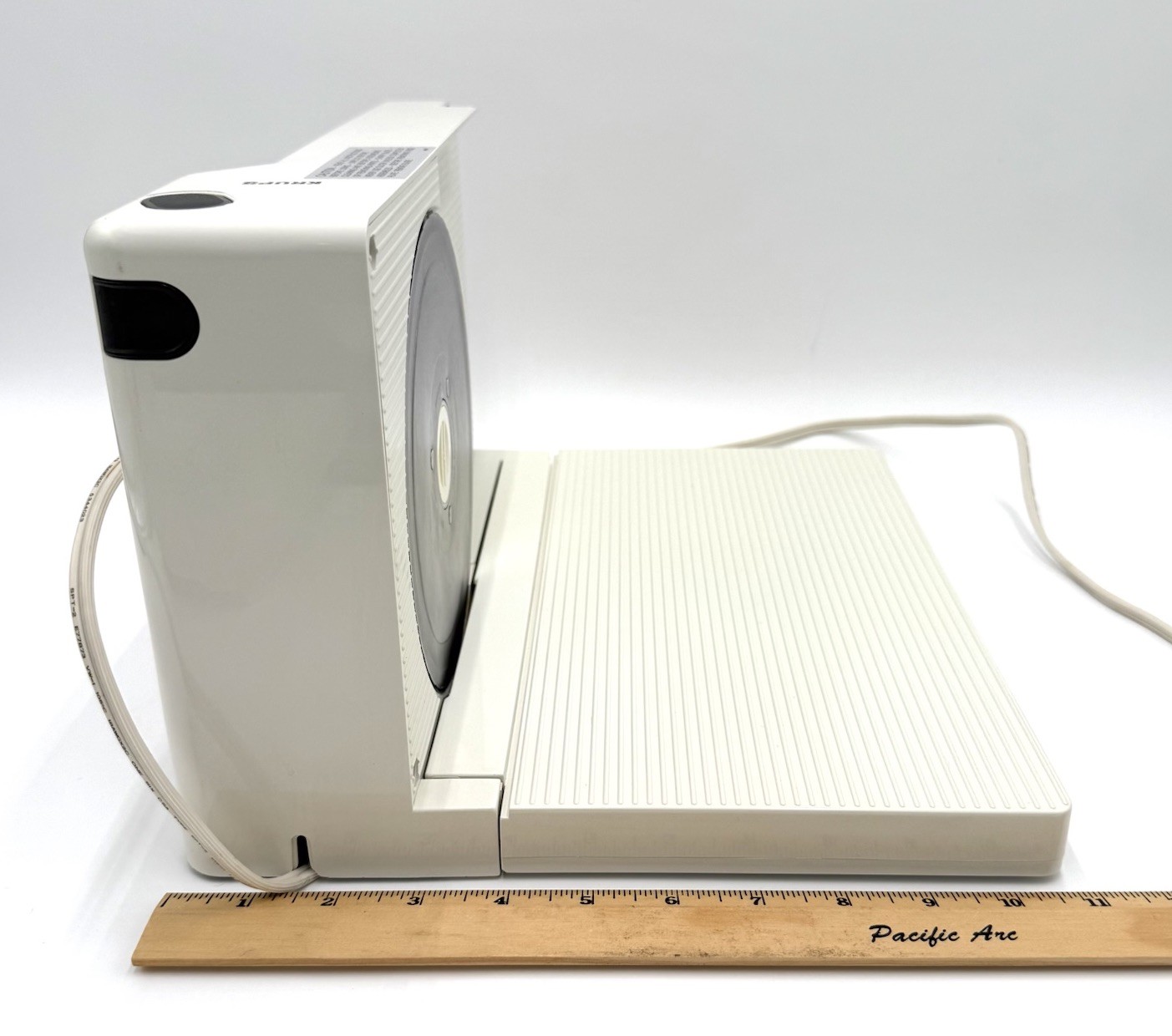 KRUPS Slice It Model 213 Electric Food Slicer Fold Up Tested w Box VTG