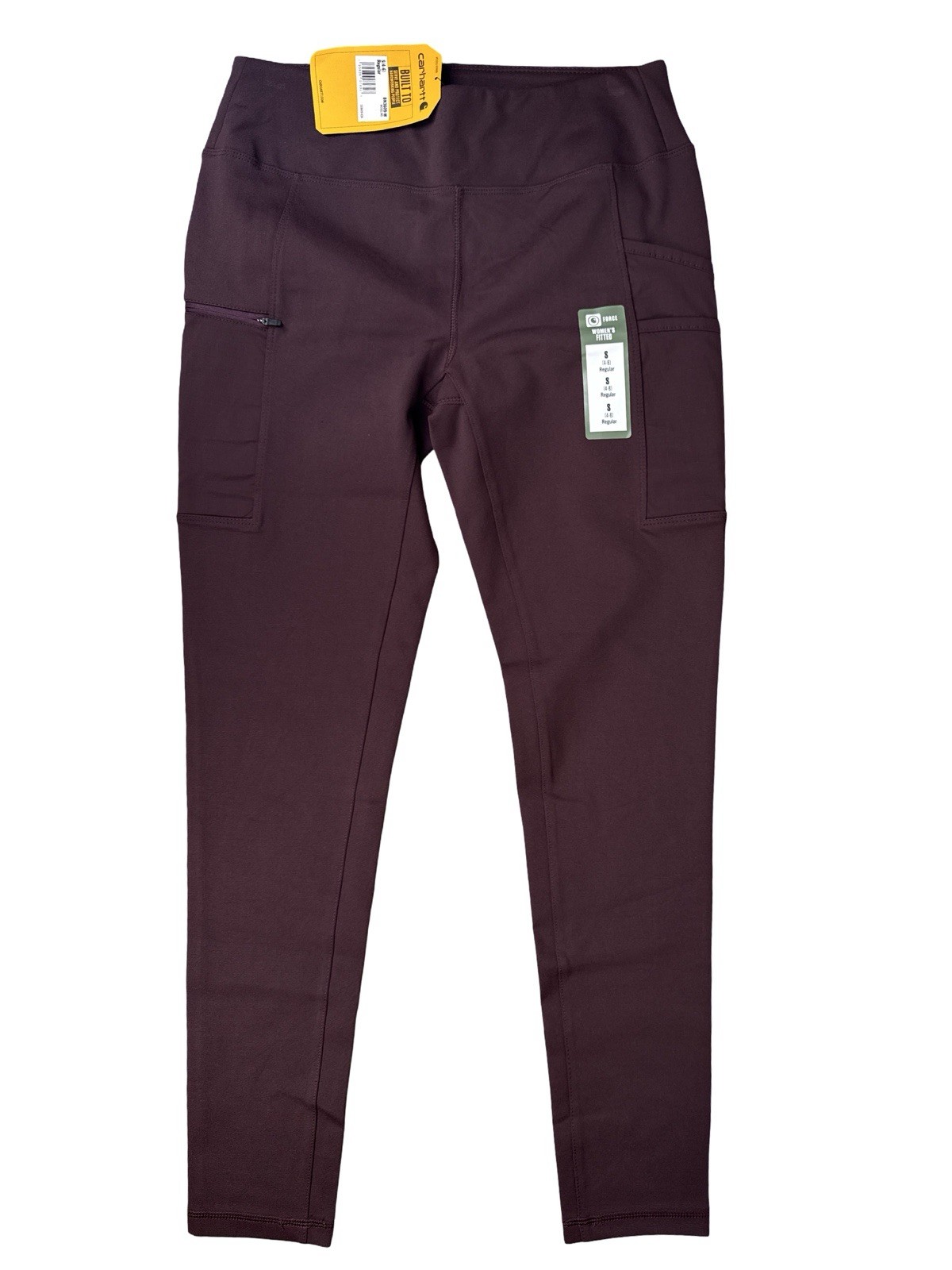 CARHARTT Women's Leggings BN3609 Burgundy Force Fitted Utility - NWT PICK SIZE