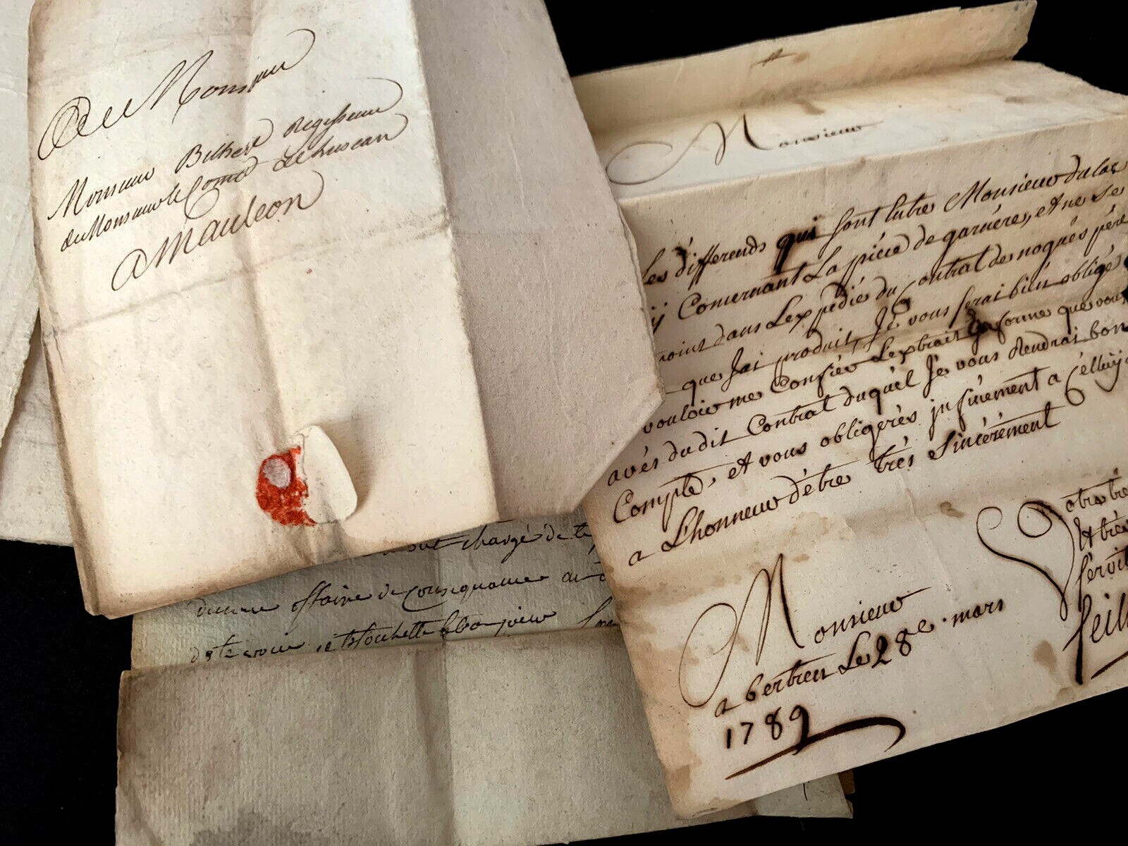 ANTIQUE LETTER 1700s