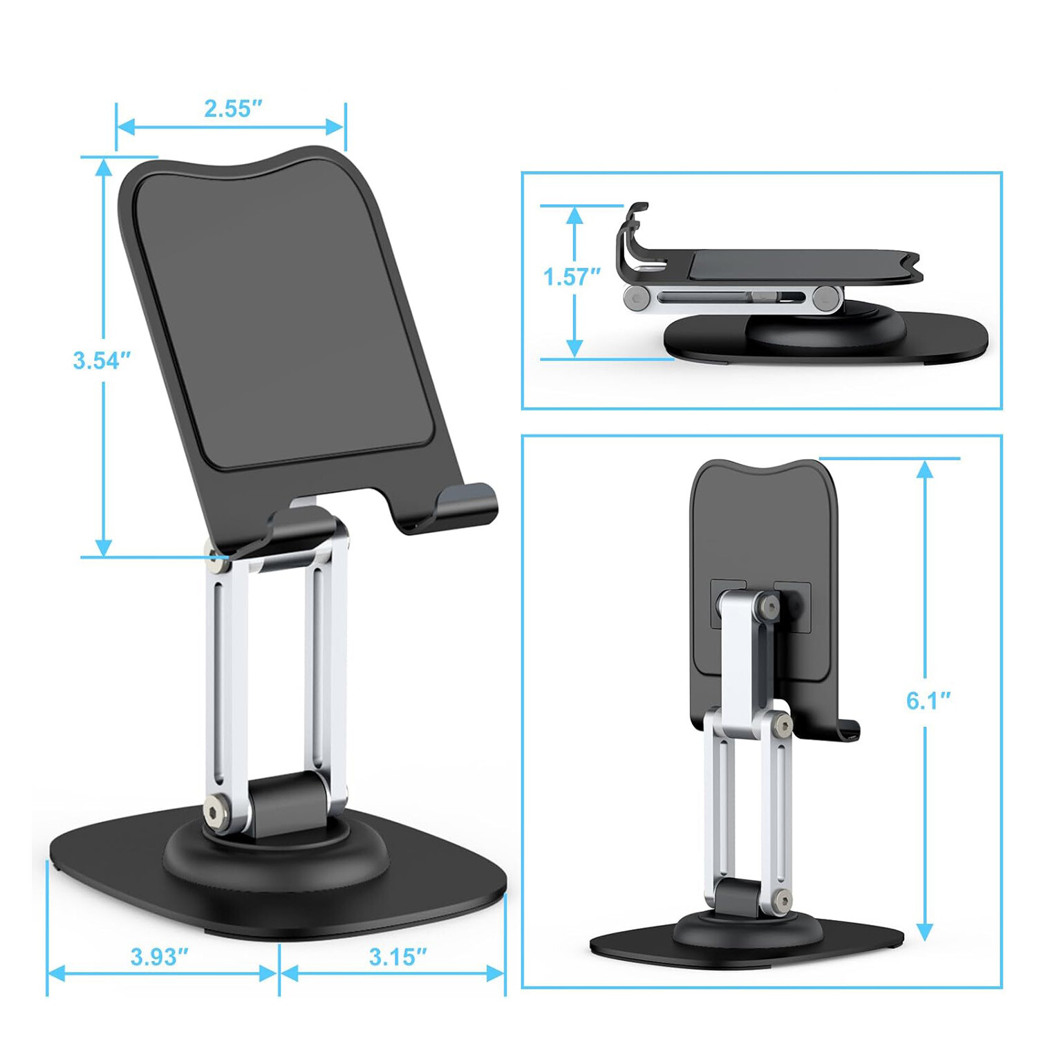 Adjustable Universal Tablet Stand Desk Holder Mount For Cell Phone iPad iPhone