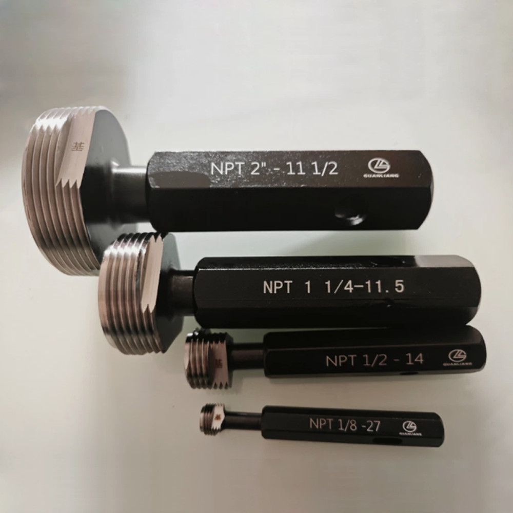 NPT Tapered Pipe Plug Thread Gauge 1/16" 1/8" 1/4" 3/8" 1/2" 3/4" 1" ~ 2" New