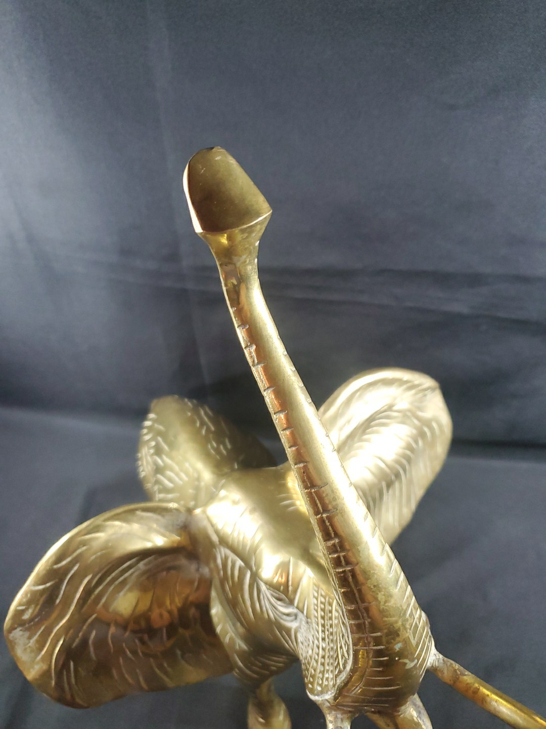 MCM Mid Century Brass Huge Elephant Statue Figurine 21' Over 9 Pounds XL Size *