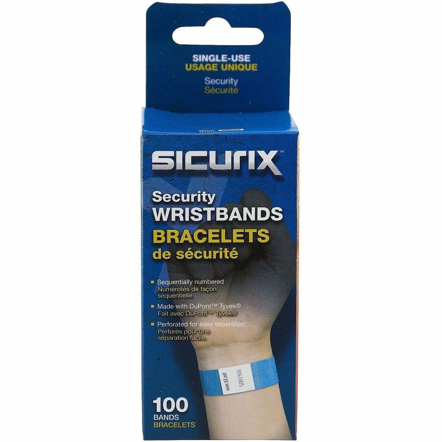 Baumgartens BAU85030 Security Wristband 10"x0.8" Blue Tyvek