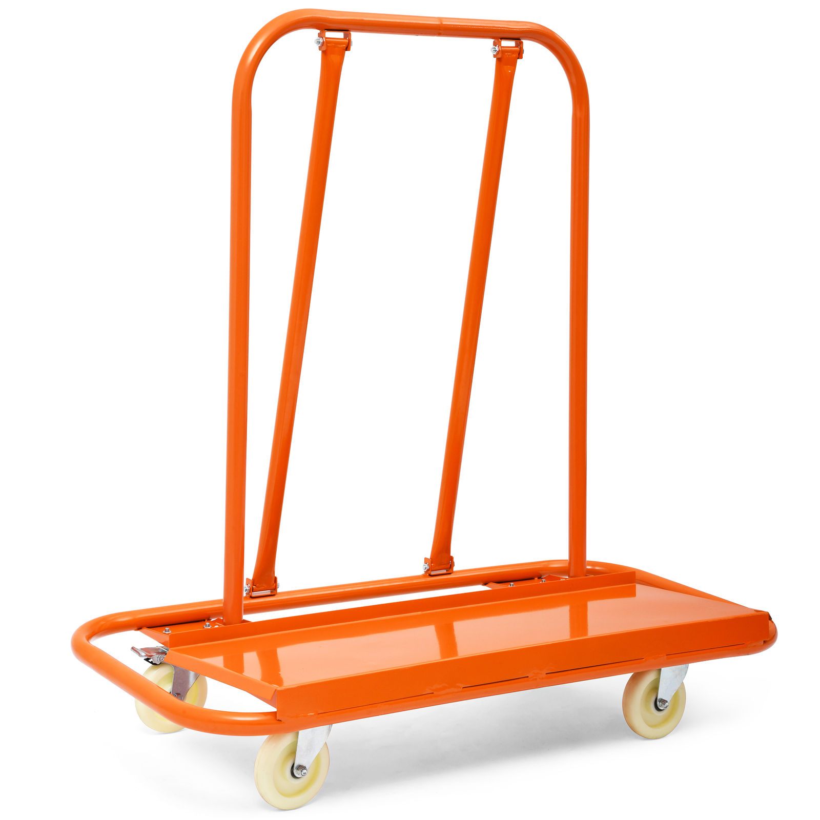 Heavy Duty Drywall Sheet Cart 45.3" L × 22.4" W × 46" H W/4 Swivel Wheels 3000LB