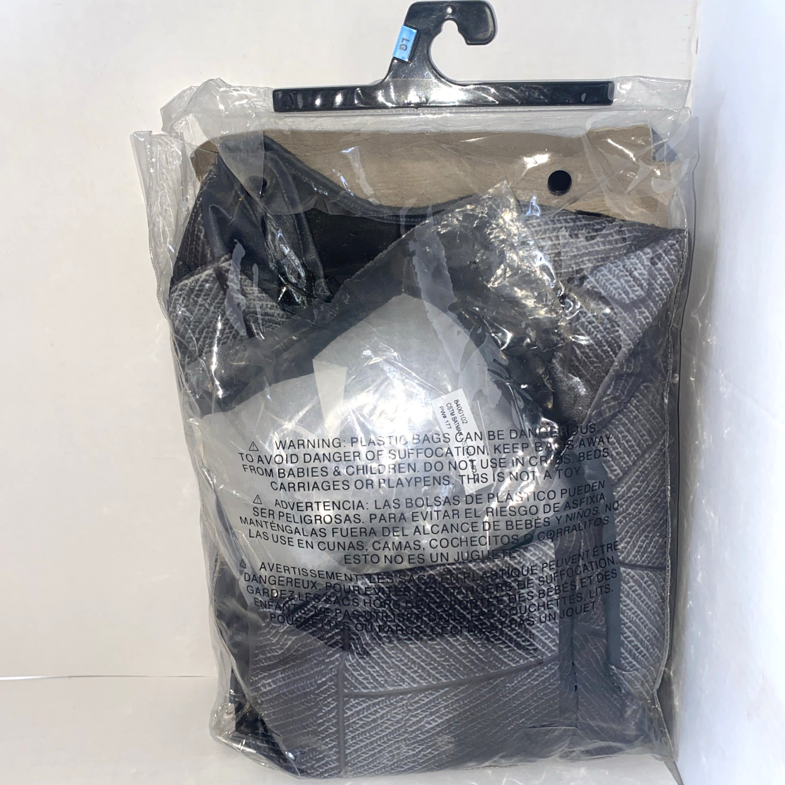 Justice League 4 Piece BATMAN Muscle Jump Suit Costume Size Child Large 12/14