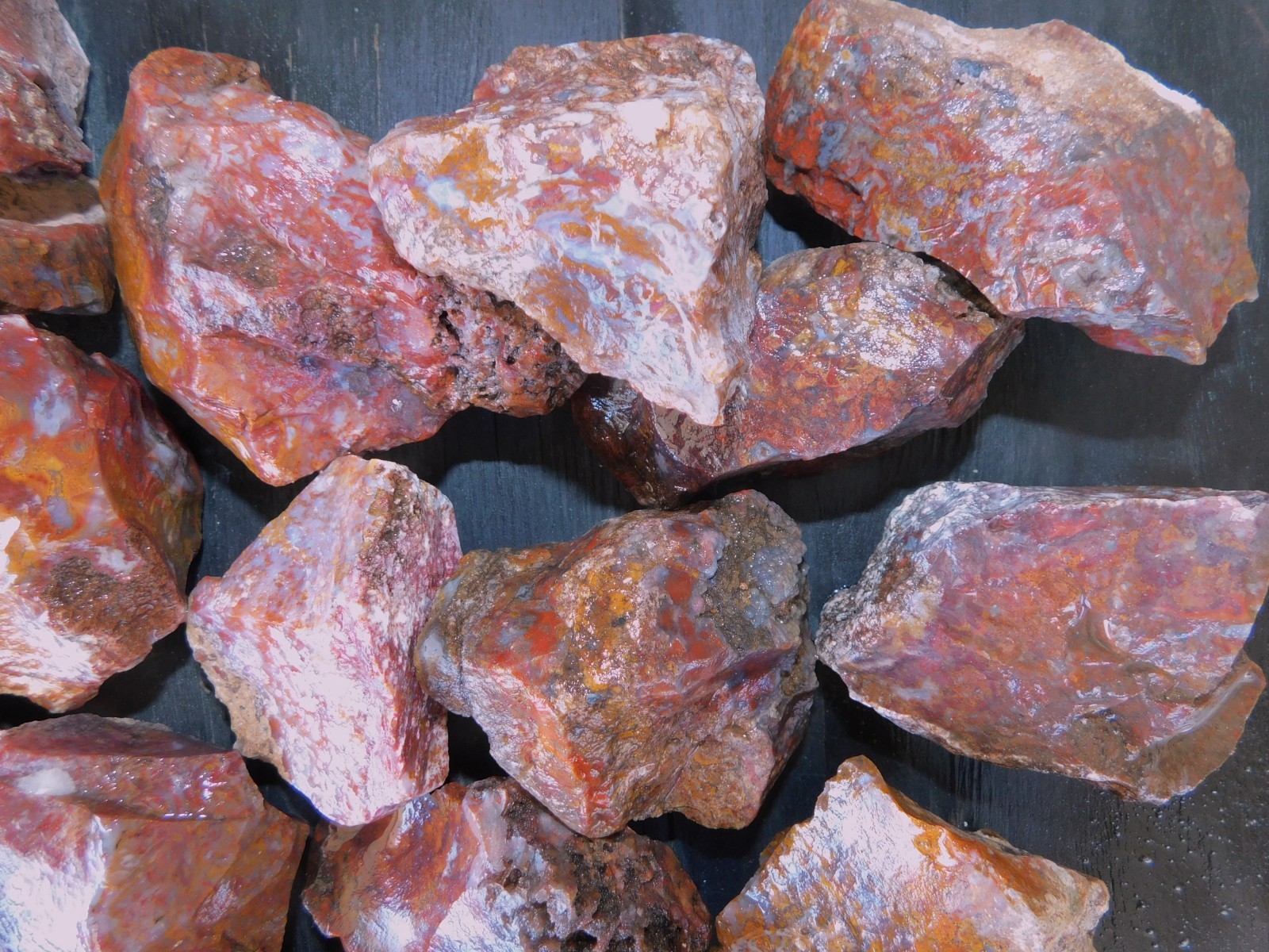 San Carlos Agate natural lapidary cabbing tumbling rough from Mexico