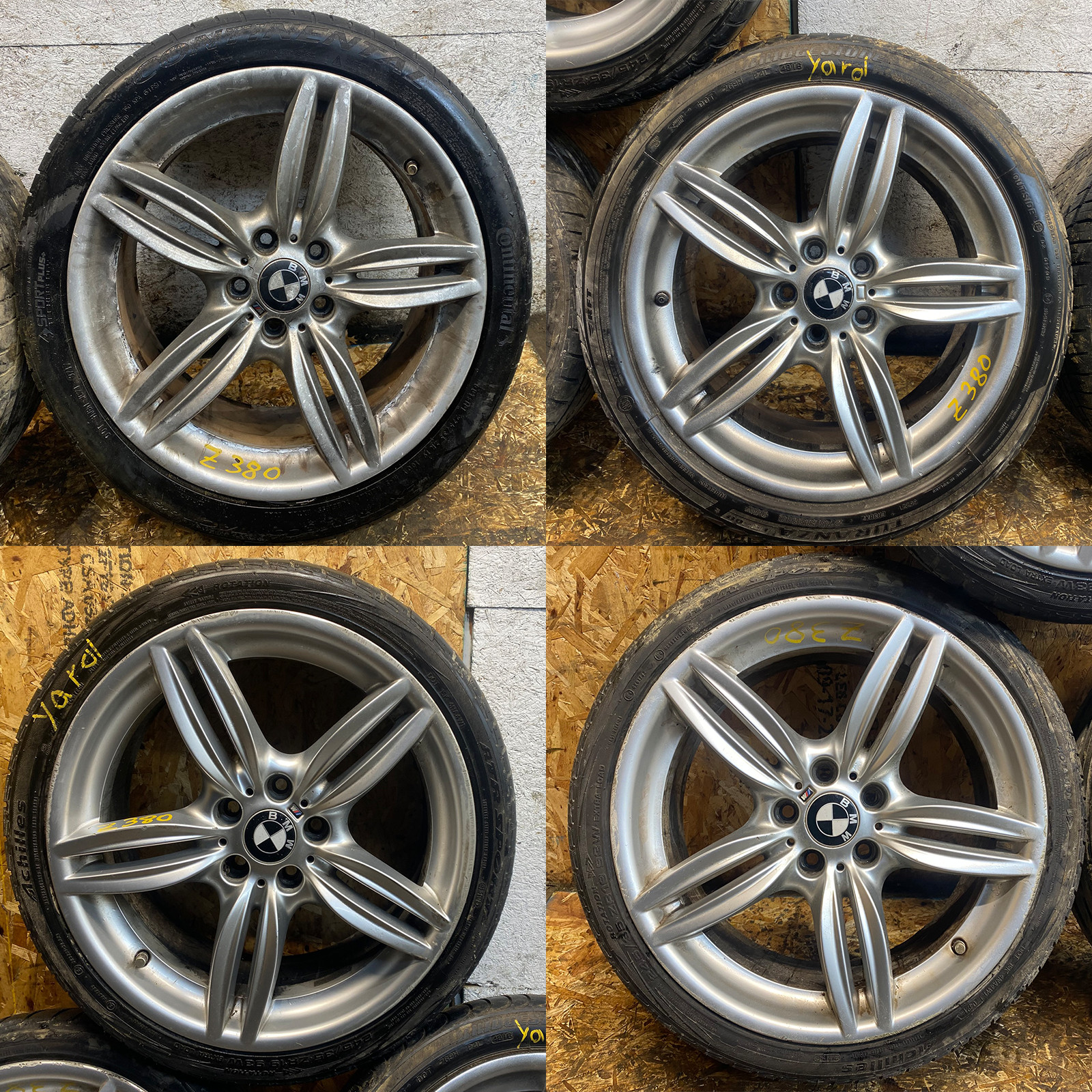 11-16 Bmw 528 535 550 F10 Wheel Rim Style 351 19X9j 5 Double Spoke Set Of 4 Oem