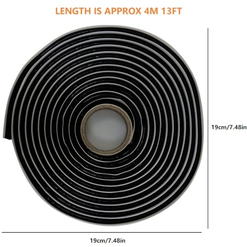 2Pcs 13 Ft Butyl Sealant Tape, Waterproof Butyl Rubber Sealant, 13ft x 1/4 in