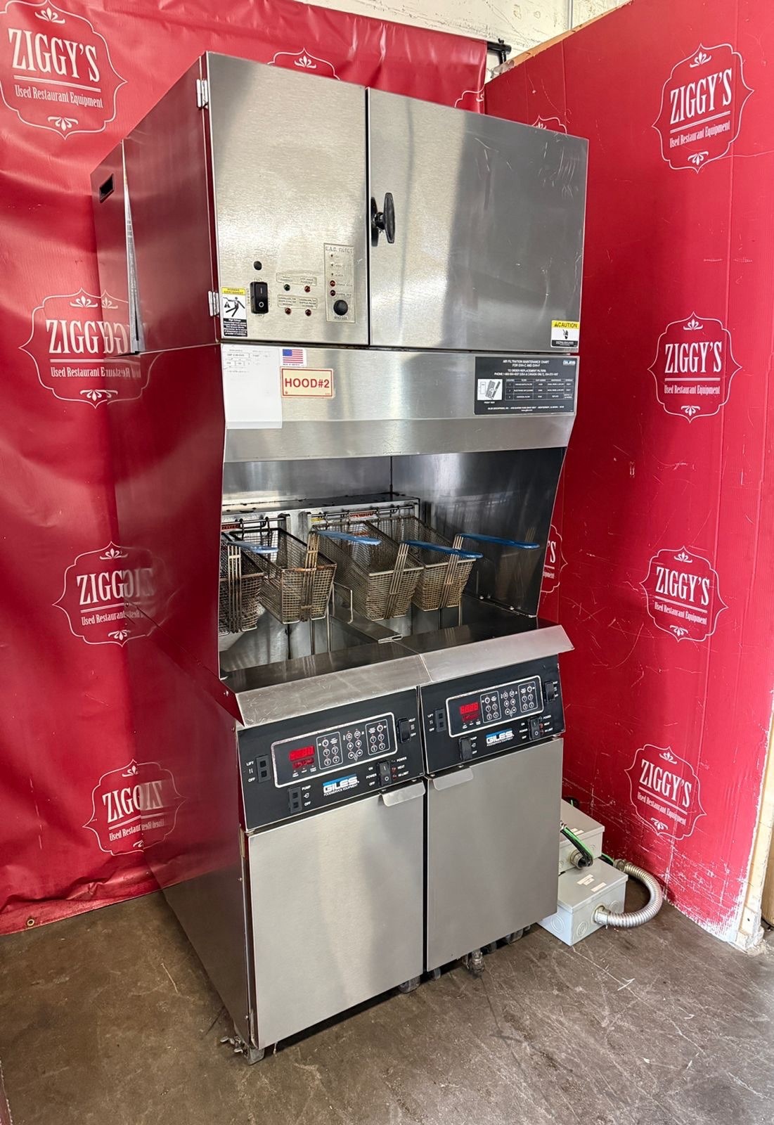 🚨 Giles GBF-2-50GVH double ventless fryer