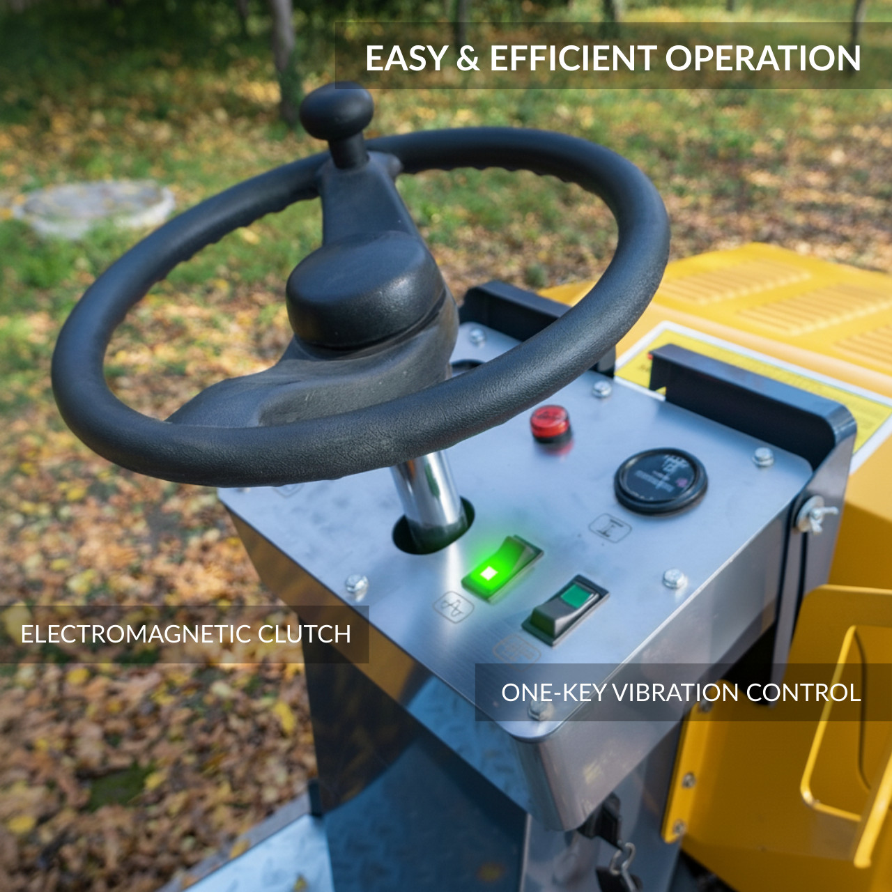 TYPHON Fury 10 Road Roller Compactor 1 Ton B&S 13.5hp Gas Soil Asphalt Rollers