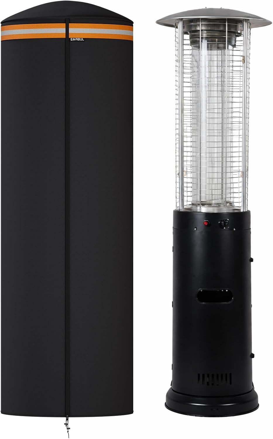 1x Full-Length Outdoor Patio Heater Cover for Spiral Flame LPG Patio Heaters