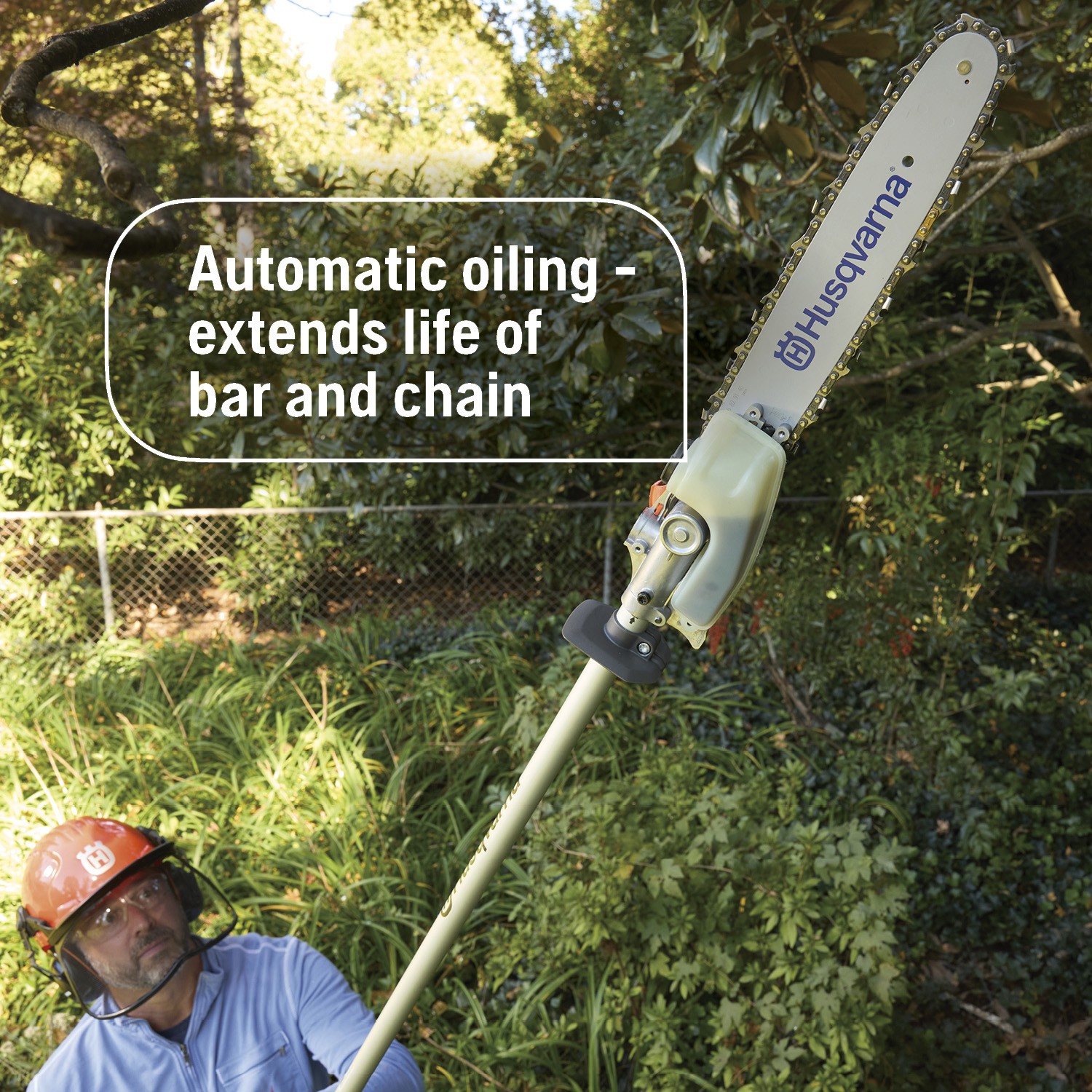 Husqvarna 122LKP Gas Pole Saw, Multi-Purpose Tool with Pole Saw Attachment,