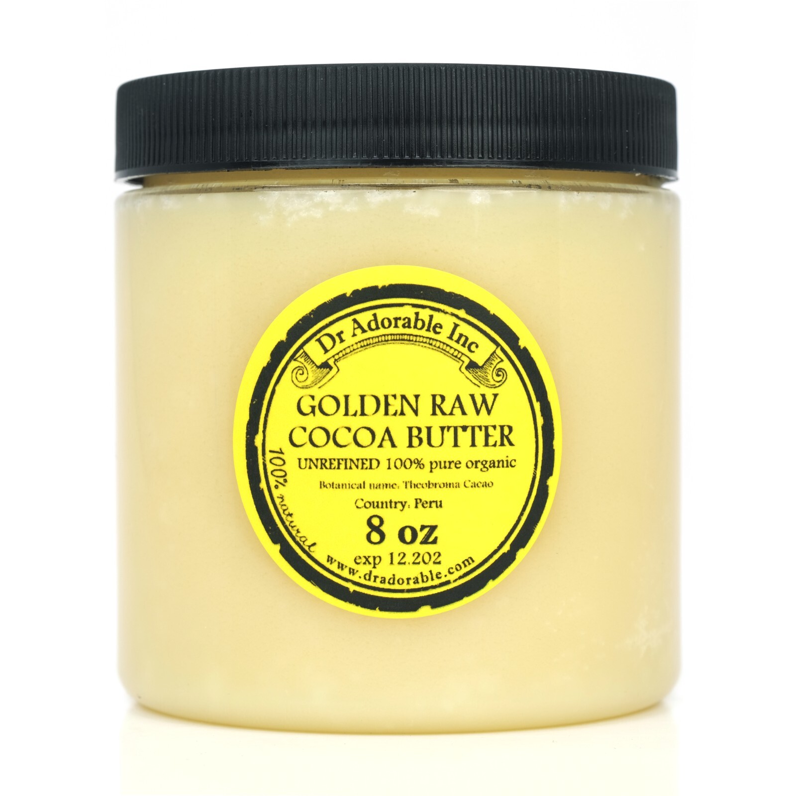 GOLDEN UNREFINED COCOA BUTTER FRESH ORGANIC PURE 2 OZ 4 OZ 8 OZ 1 LB-UP TO 12LB