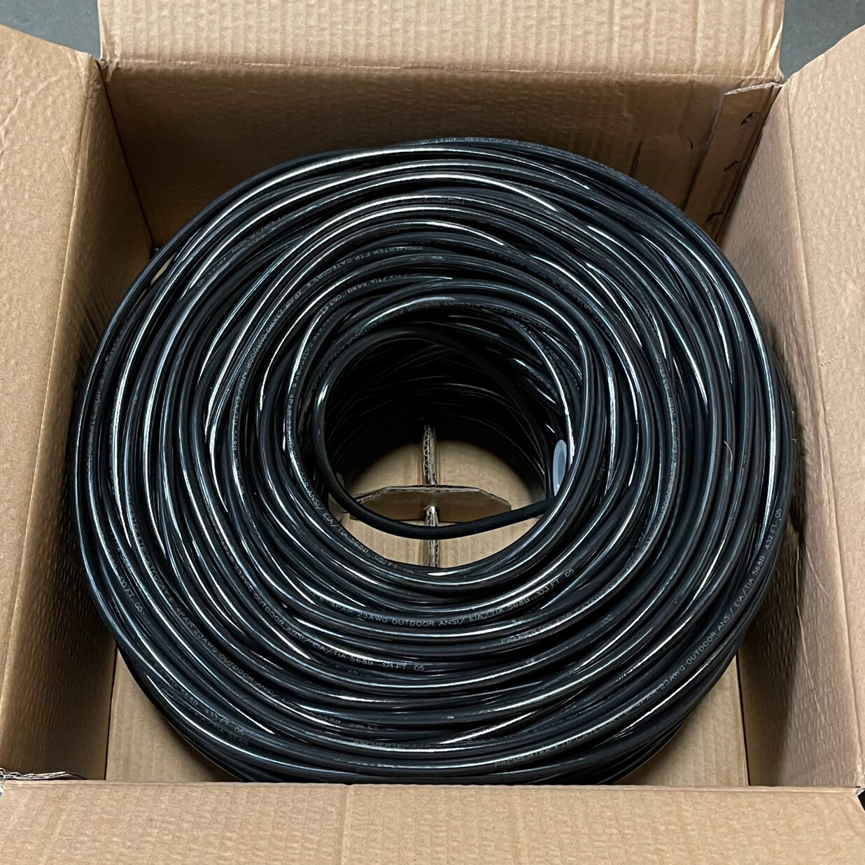 500ft CAT6 UV Shielded F/UTP Waterproof Outdoor Direct Burial Network LAN Cable
