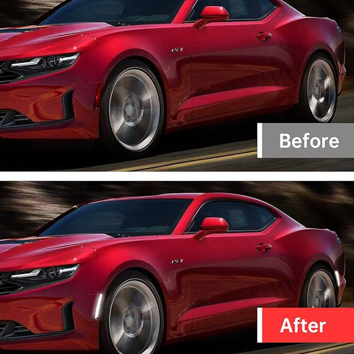 4X LED Side Marker Lights Front Rear Set for Chevy Camaro LS LT SS ZL1 2016-2022