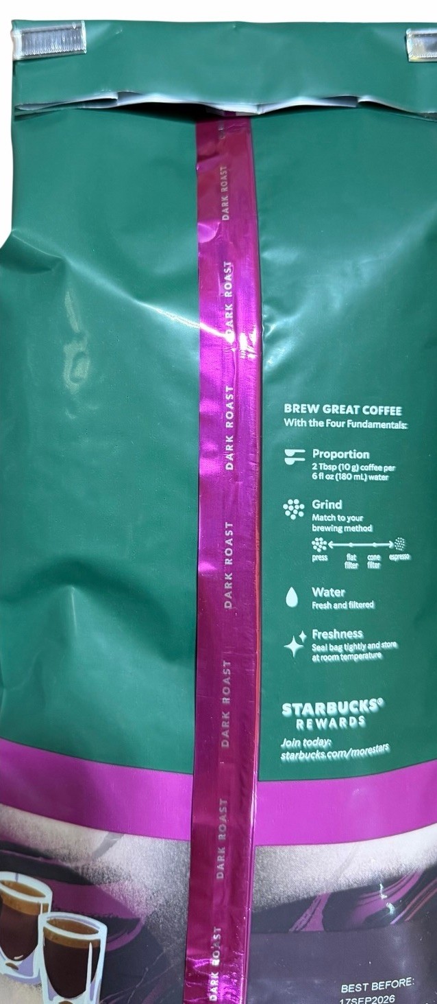 6 X Bags Starbucks Espresso Roast Whole Bean 18 Oz. FRESH PRODUCTS EXP. 9/17/26