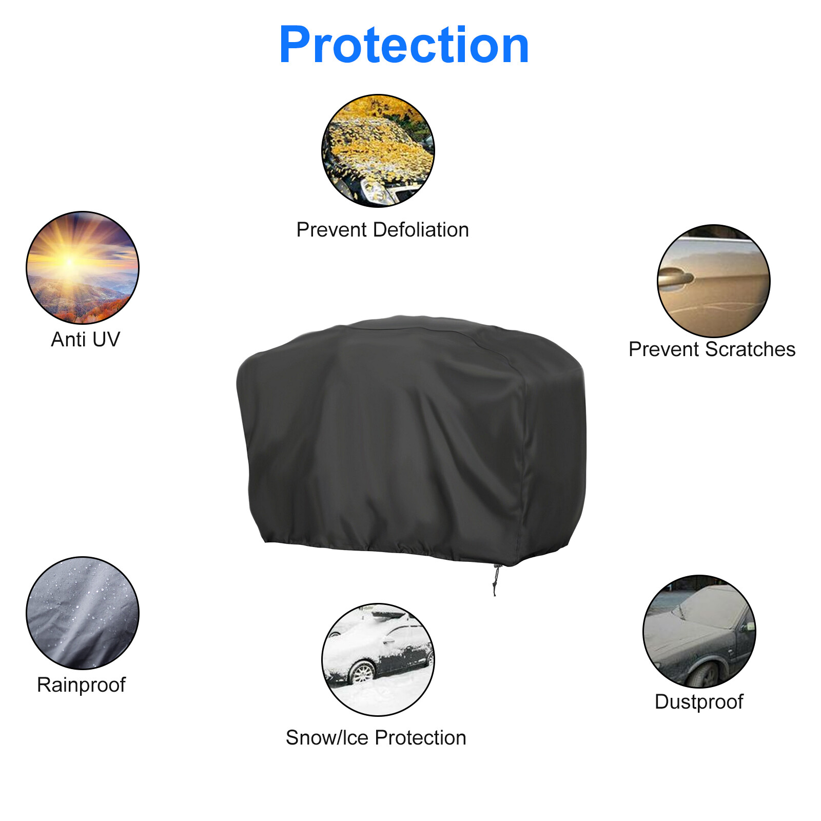 Outboard Motor Cover for Motor 100-150HP Waterproof Heavy-Duty Boat Engine Cover