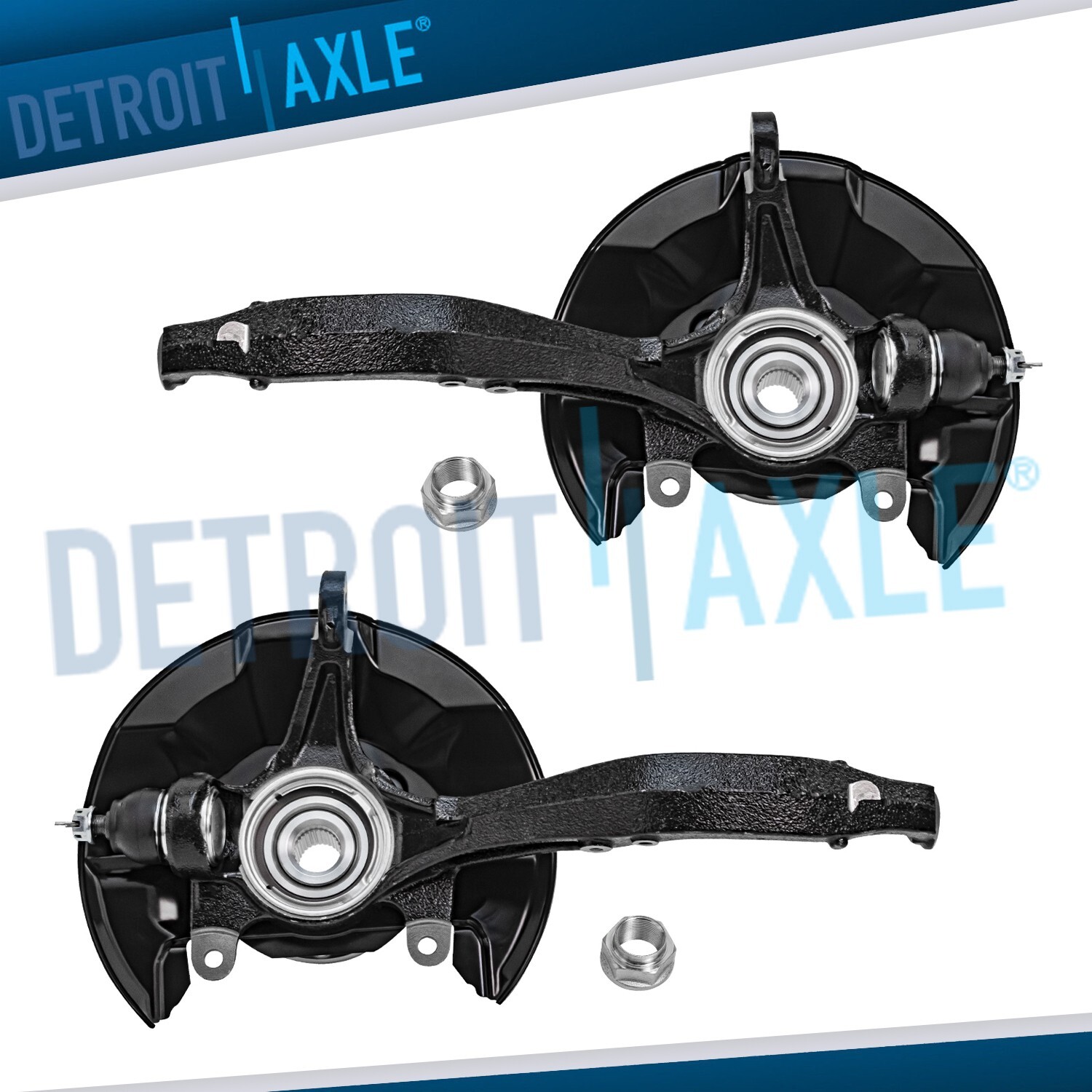 Front Steering Knuckles & Wheel Hub Bearings for 2009 2010-2012 Honda Accord TSX