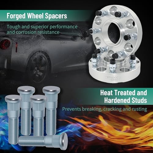 6x5.5 Hubcentric Wheel Spacers for Silverado Sierra 6x5.5-M14x1.5-78.1-1.25"