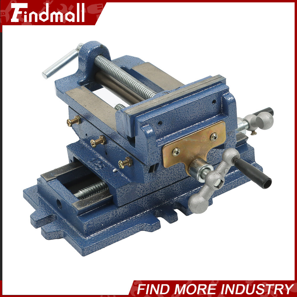 For Cross Slide Vise Drill Press Metal Milling 2 Way Heavy Duty Clamp Machine 5"
