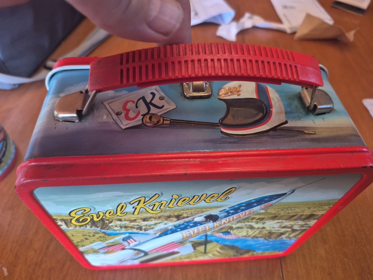 1974 evel knievel lunch box