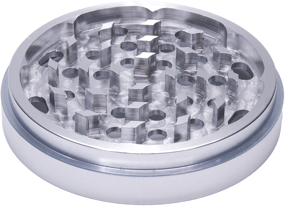 4 Inch Aluminum Huge 4 Piece Grinder Tobacco Herb Spice Crusher Silver Color