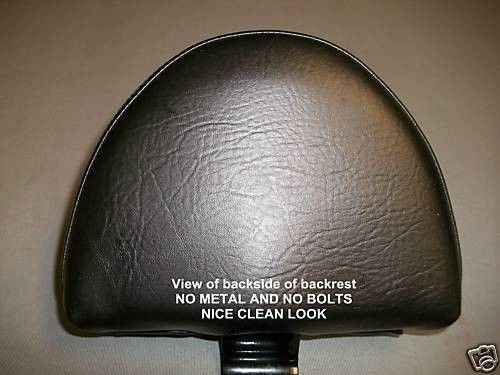 Harley Davidson Motorcycle Drivers Backrest kit for use with Low Profile Seat