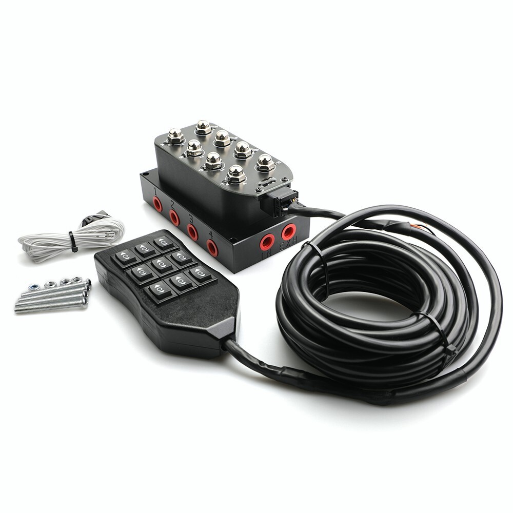 Air Ride 12v 8 Solenoid Valve Manifold Airride Suspension Control Harness