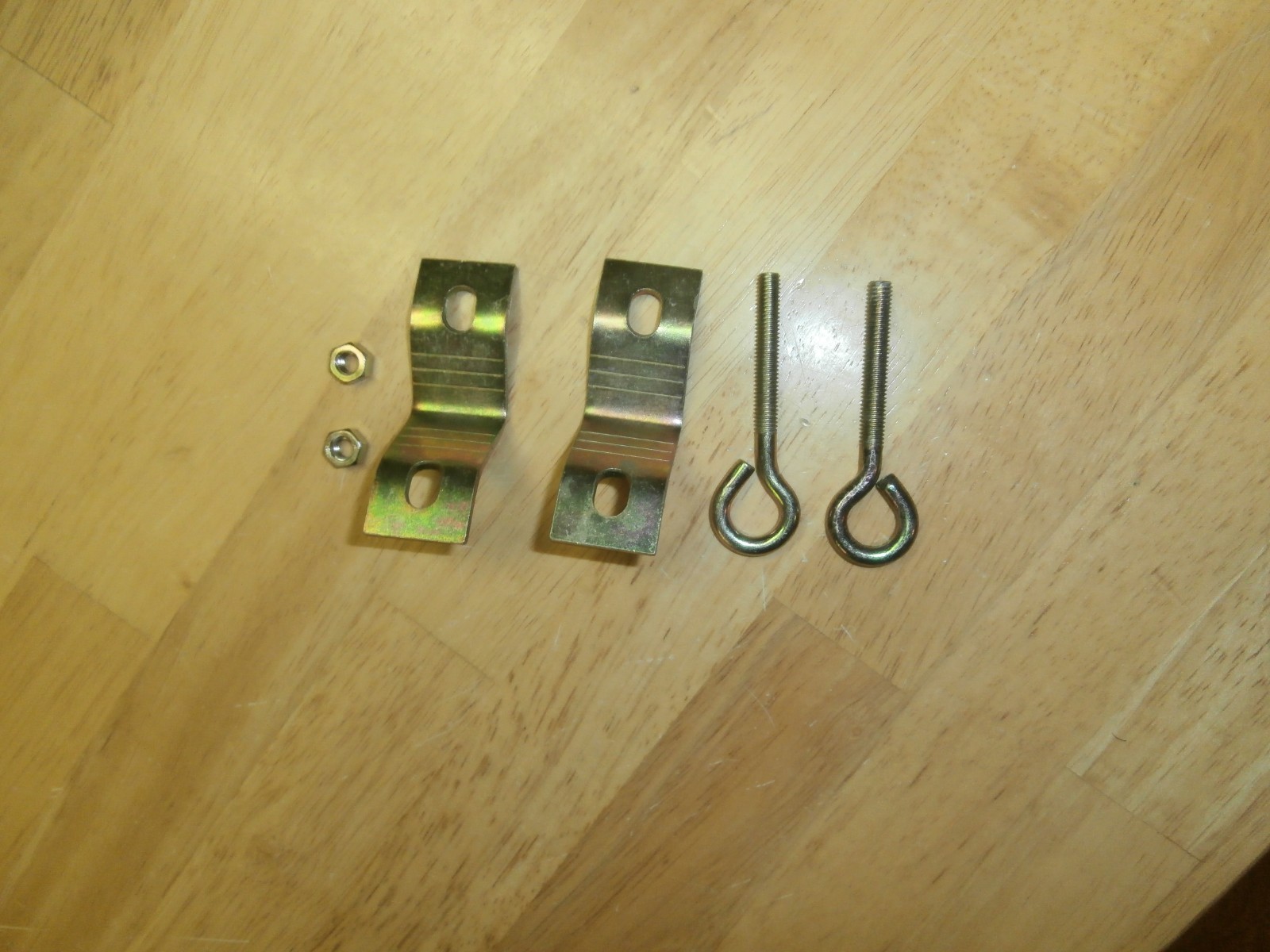 15-827 Philmore 2 Way TV Antenna Guy Wire Mast Clamp w/eyebolts,NOS 15-827B